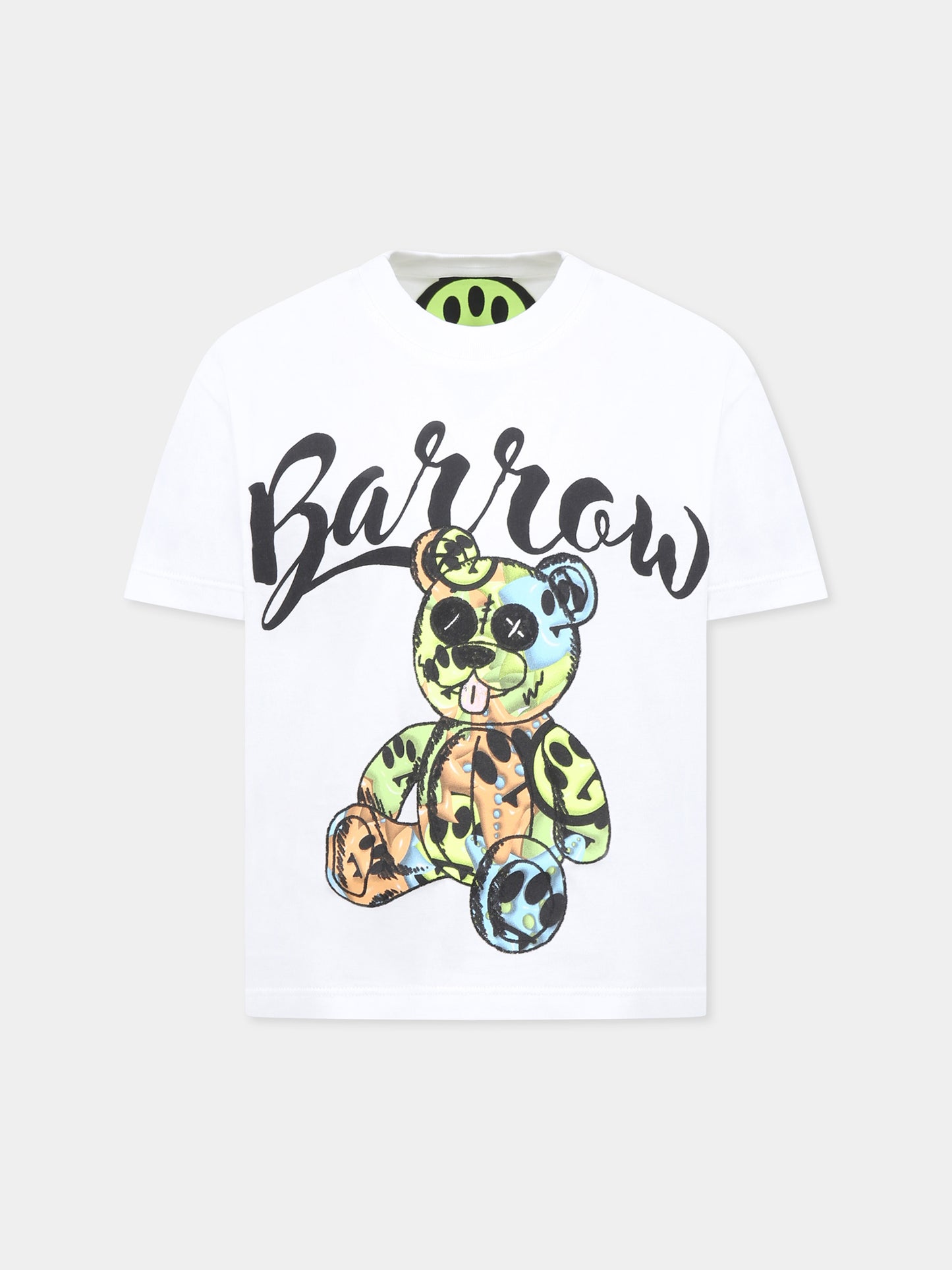 T-shirt blanc pour enfants avec imprimé Bear