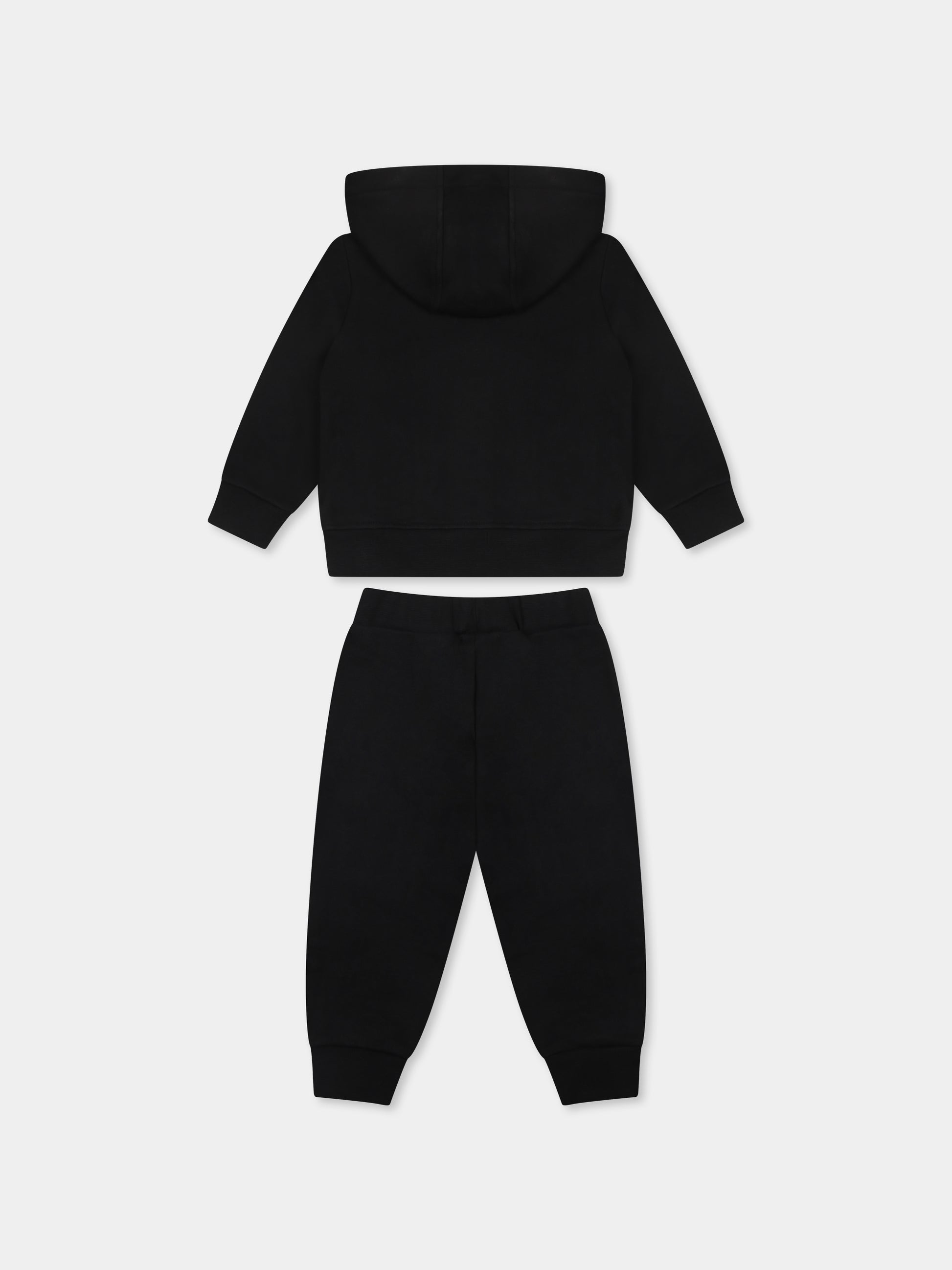 Completo nero per neonati con logo,Barrow,S5BKUNSF158 110