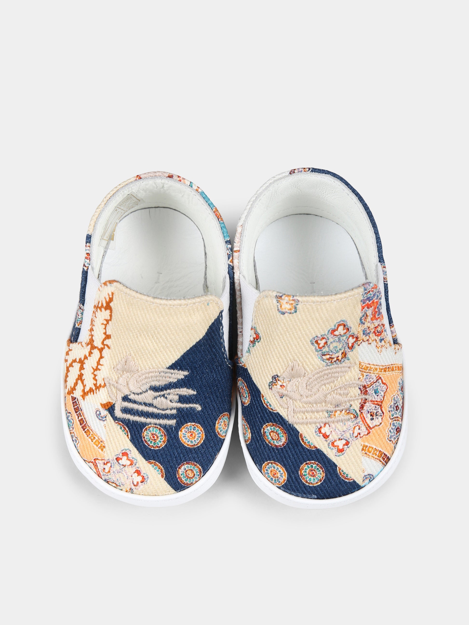 Slip on multicolor per neonato con stampa paisley,Etro,GW0586 D0114 432MC