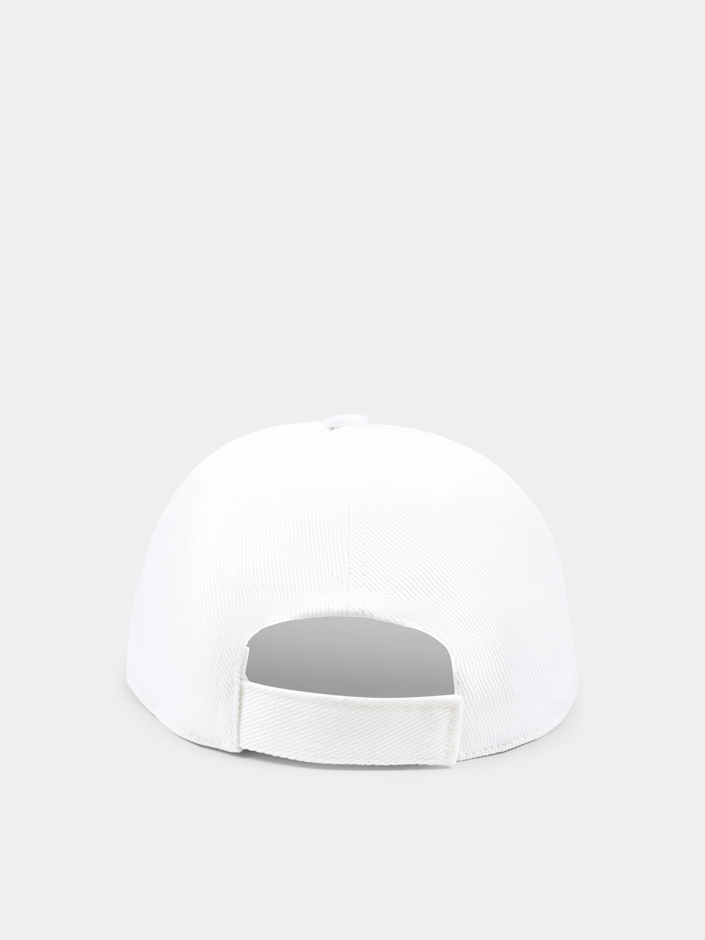 Chapeau blanc pour garçon avec motif chevron