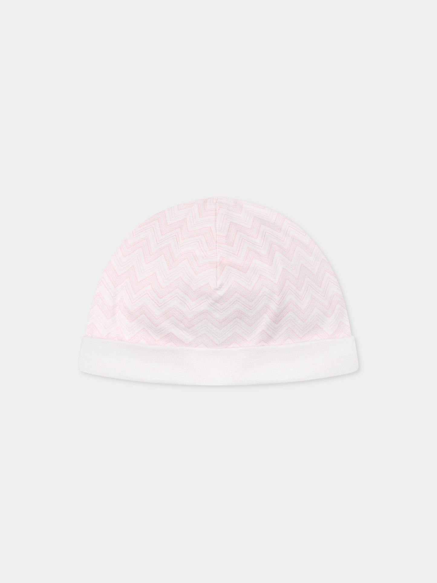 Ensemble combinaison rose pour bébé fille avec logo