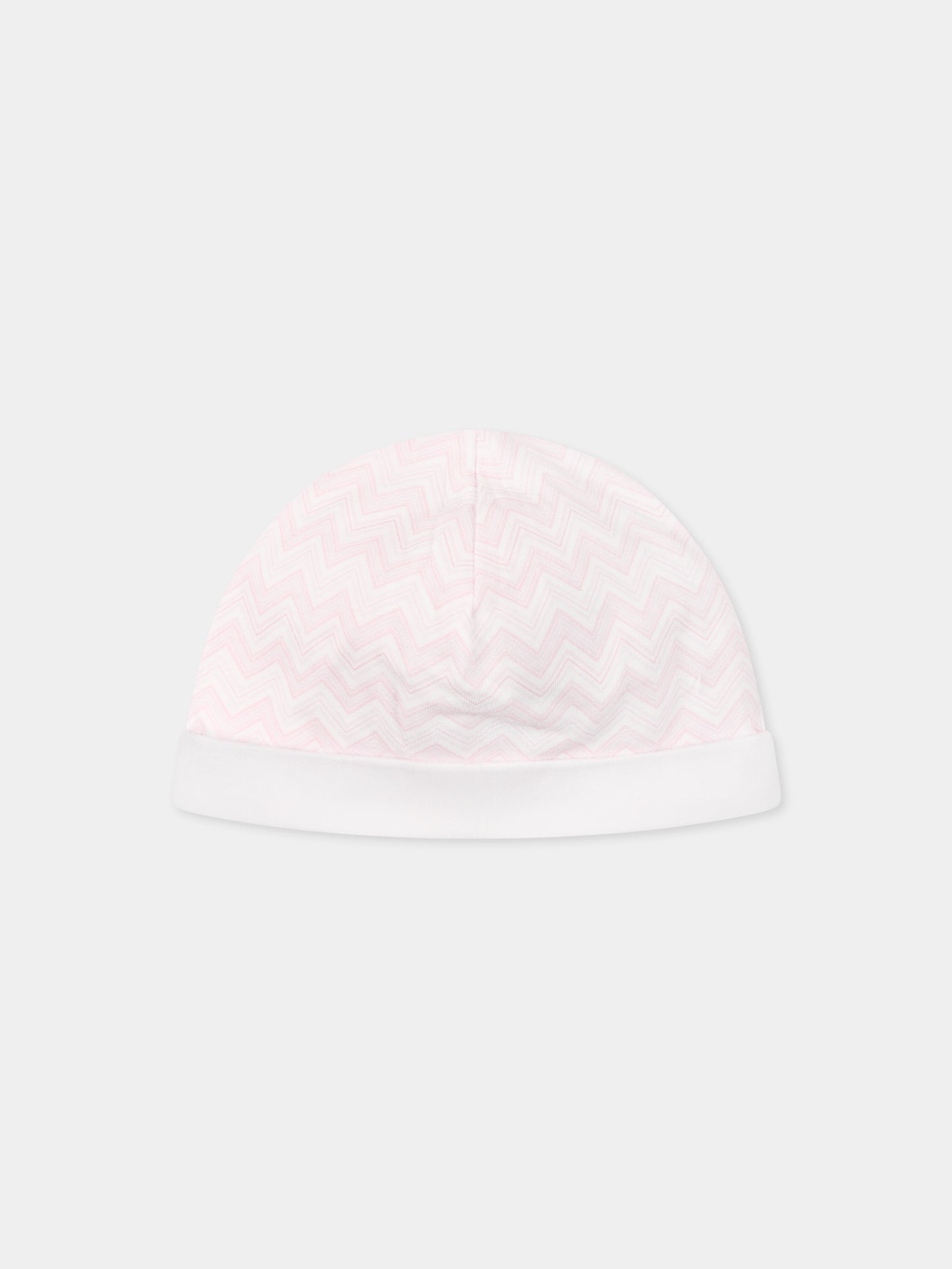Ensemble combinaison rose pour bébé fille avec logo