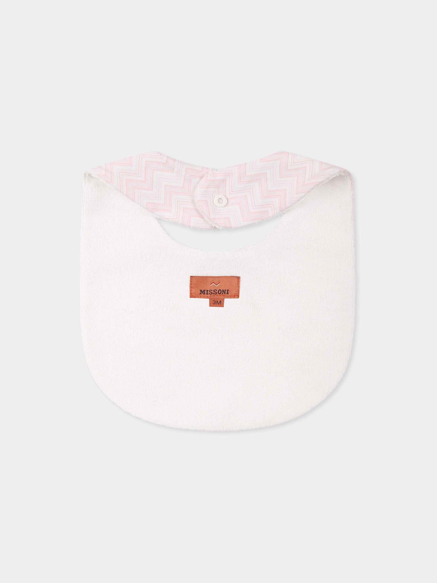 Ensemble combinaison rose pour bébé fille avec logo