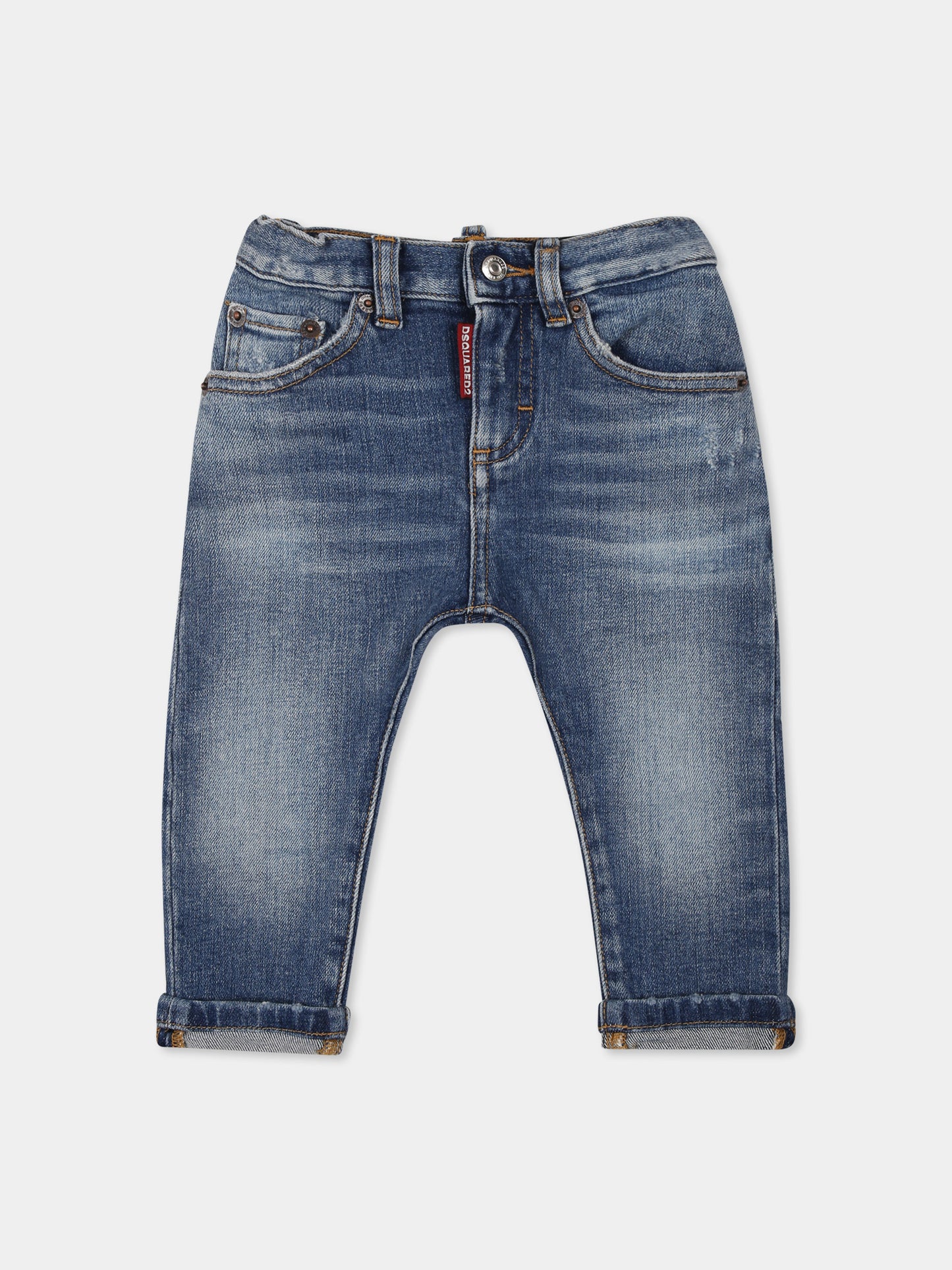Jeans denim per neonato con logo,Dsquared2,DQ01TC D0ABX D2P76AB DQ01