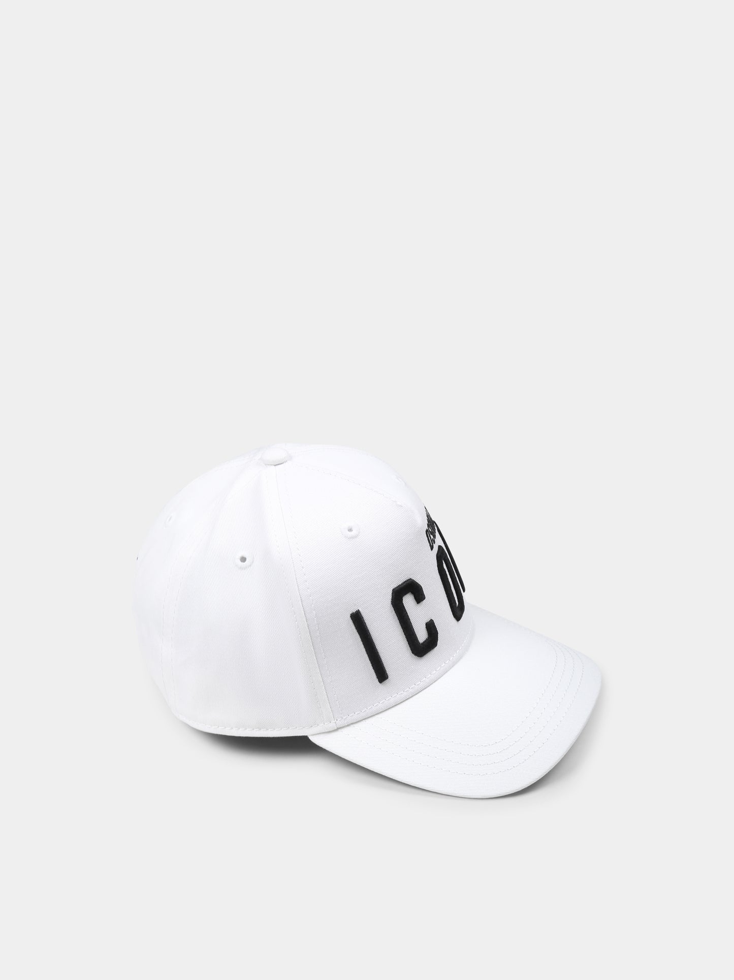 Chapeau blanc pour garçon avec logo