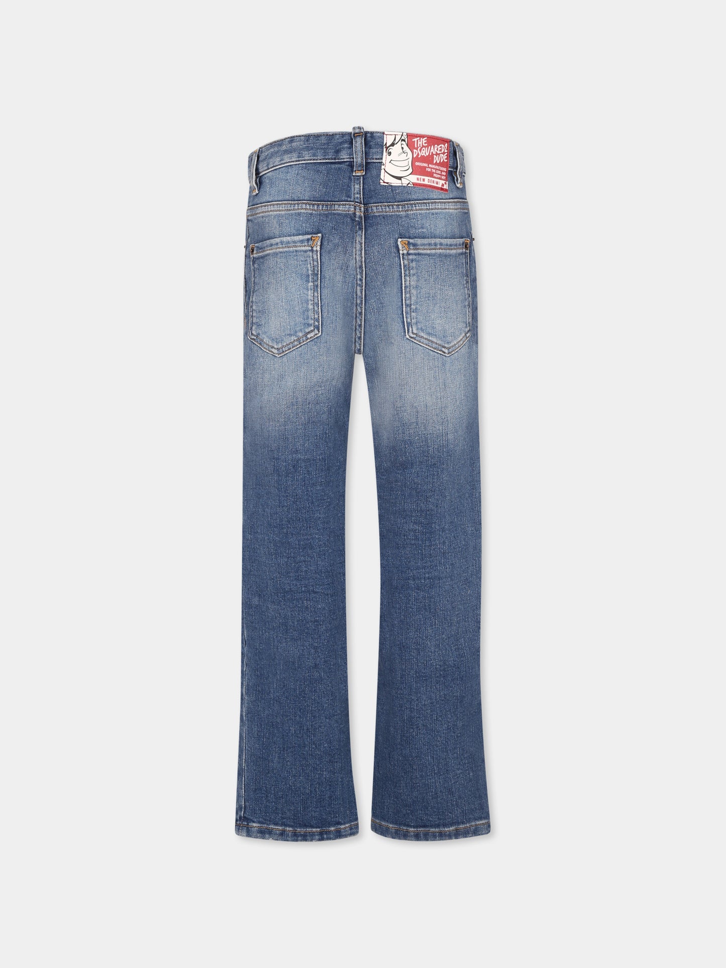 Jeans denim per bambino con logo,Dsquared2,DQ2252 D0ABX D2P703U DQ01