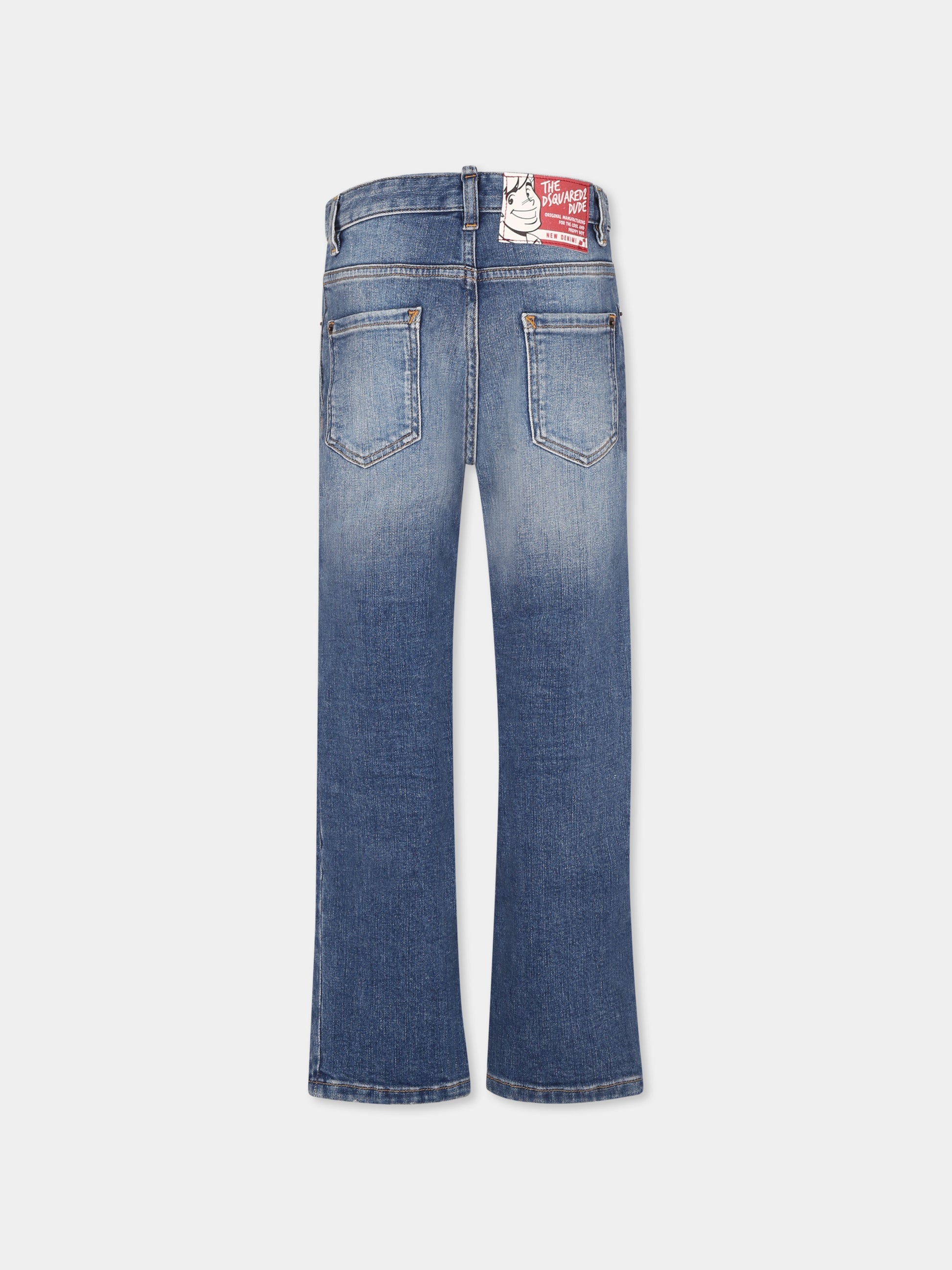Jeans denim per bambino con logo,Dsquared2,DQ2252 D0ABX D2P703U DQ01