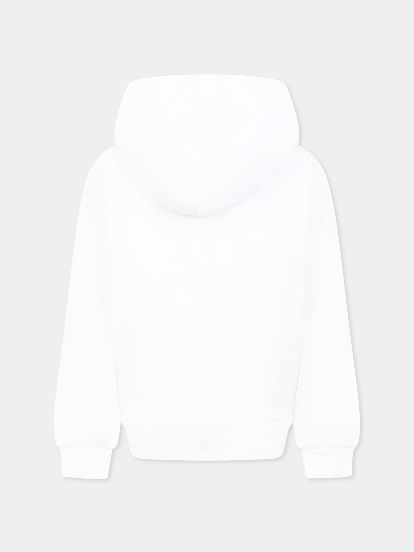 Sweat-shirt blanc pour garçon avec logo