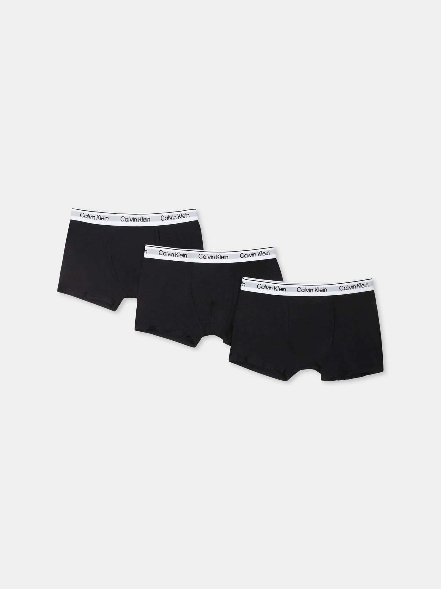Set boxer nero per bambino con logo,Calvin Klein Kids,25S CAB70B700507T B70B700507 0R8