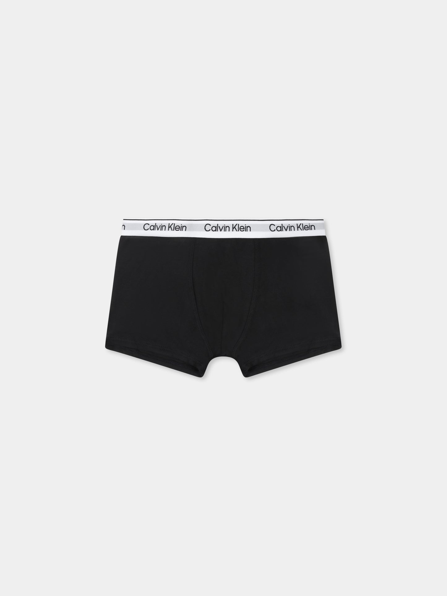 Set boxer nero per bambino con logo,Calvin Klein Kids,25S CAB70B700507T B70B700507 0R8