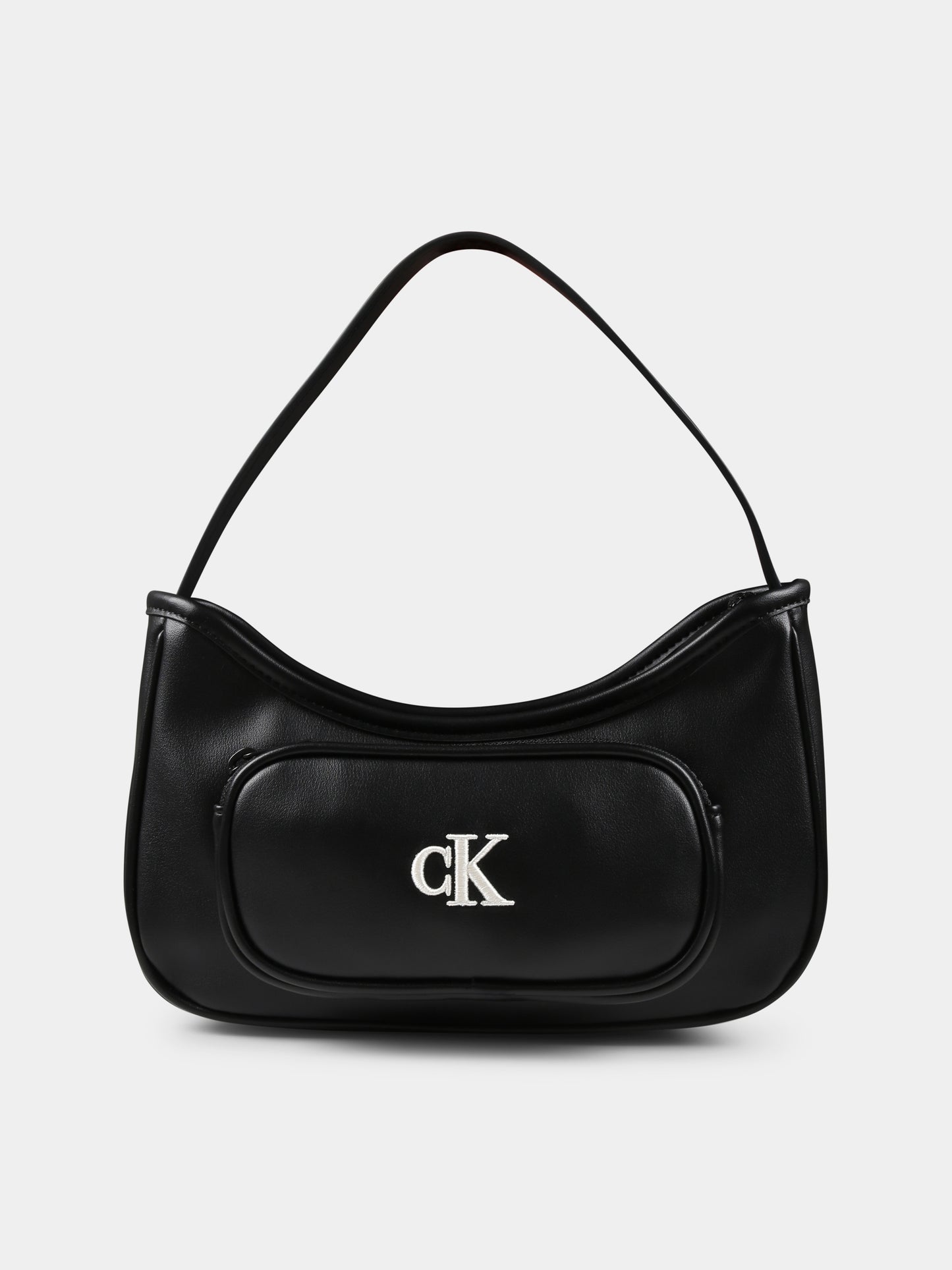 Borsa nera per bambina con logo,Calvin Klein Kids,25S CKIU0IU00696 IU0IU00696 BEH