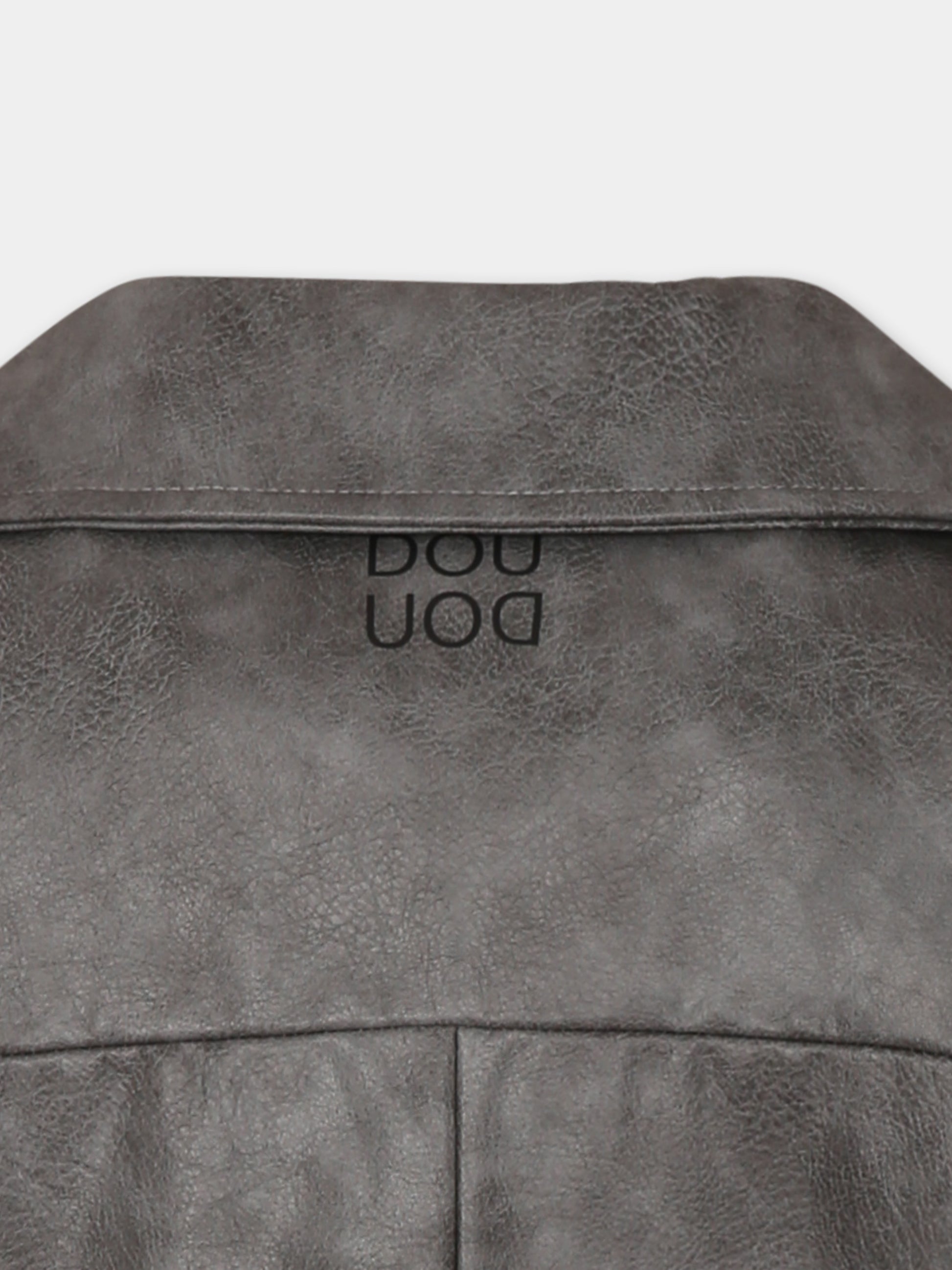 Giubbotto grigio per bambina con logo,Douuod Kids,DW2P50 A0166 808