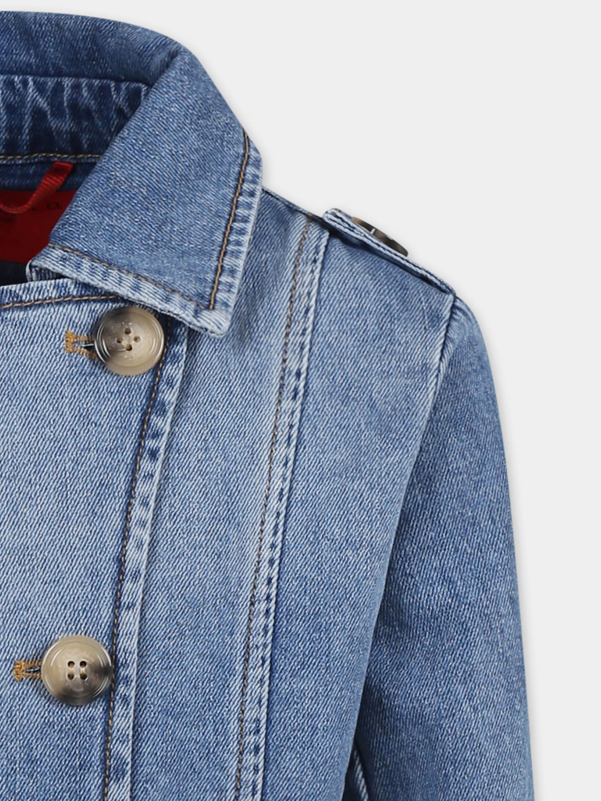 Trench denim per bambina,Max&co,MX0109 MX066 MAXJ3GF MX01