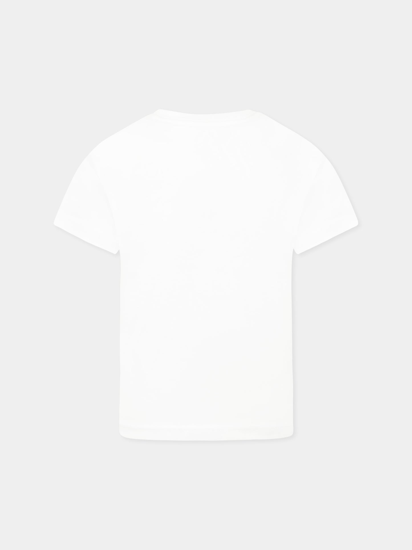 T-shirt blanc pour garçon avec Polo Bear