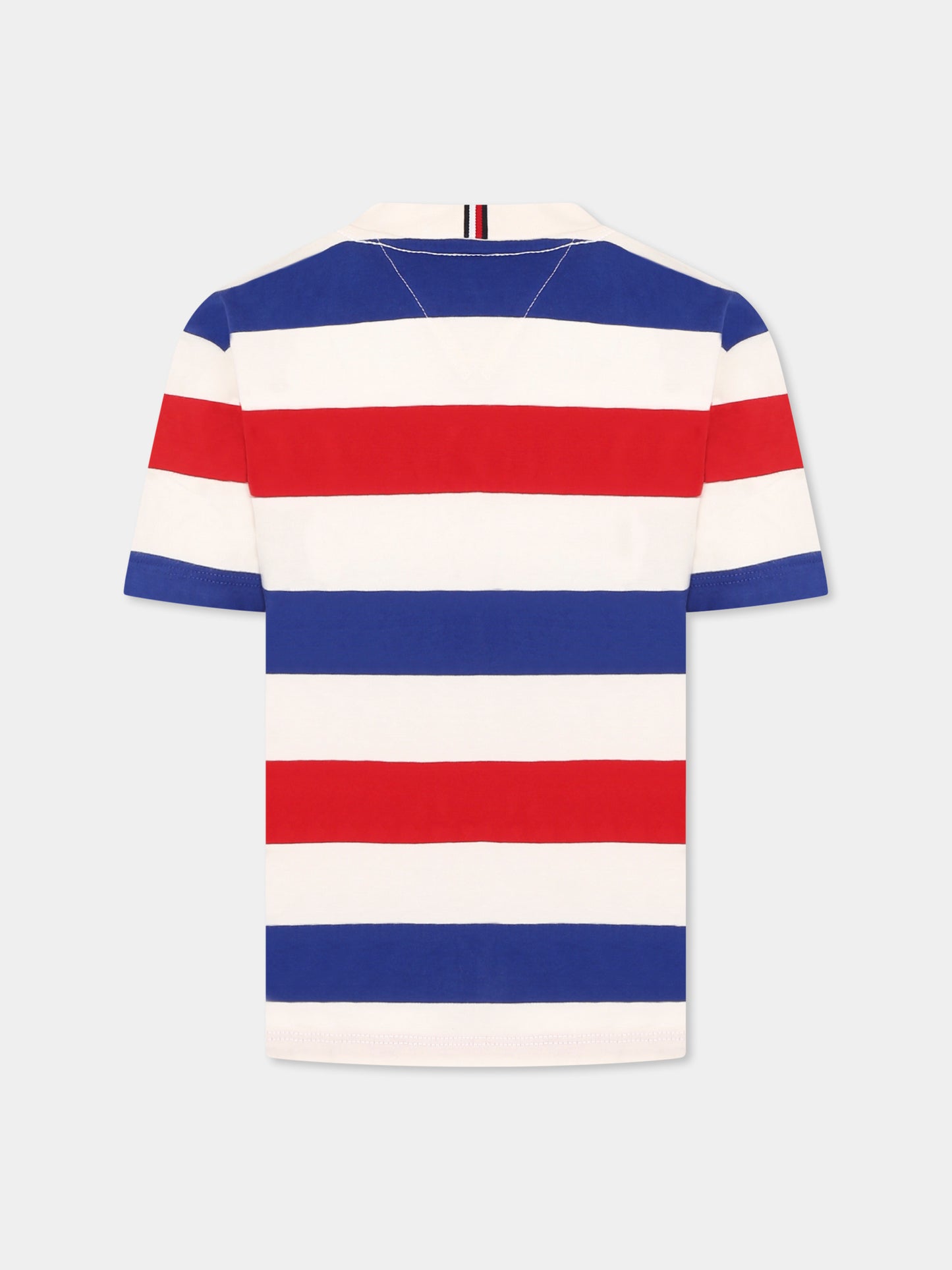T-shirt multicolor per bambino con logo,Tommy Hilfiger Junior,25S THKB0KB09646J KB0KB09646 0EW