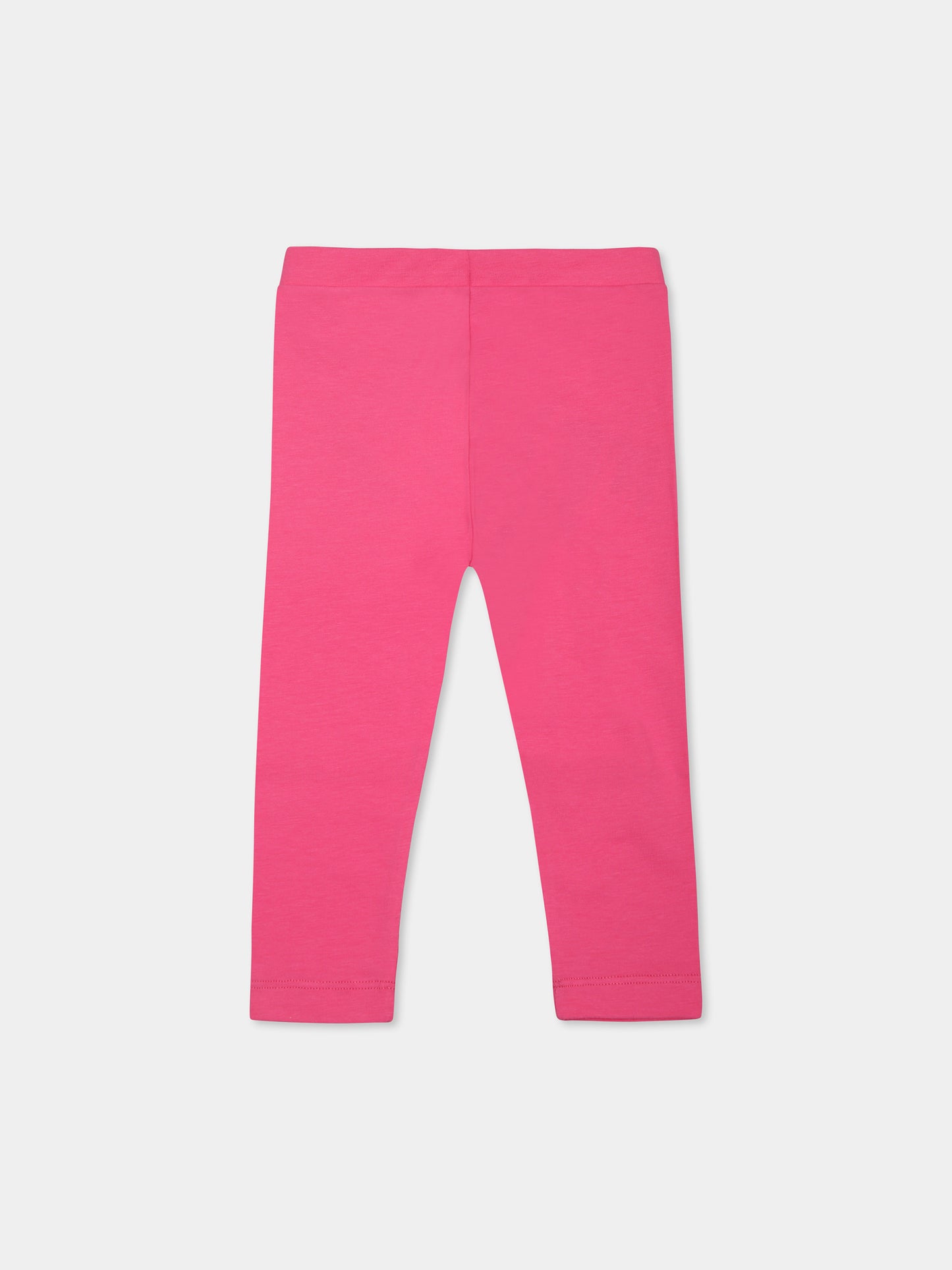 Legging fuchsia pour bébé fille avec Teddy Bear
