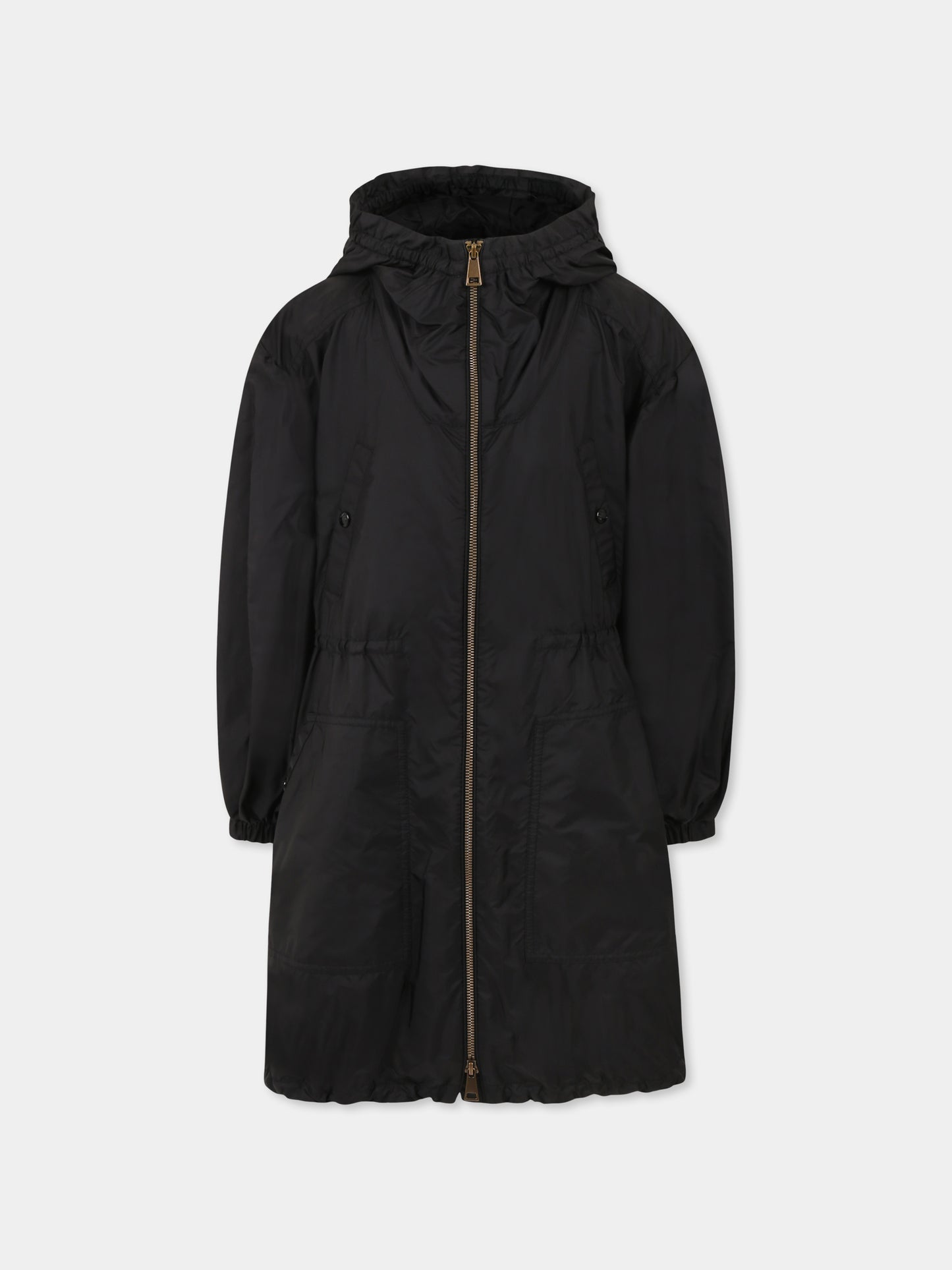 Giacca a vento Bessie nera per bambina con logo,Moncler Kids,K1954 1C00009 53A5E 999