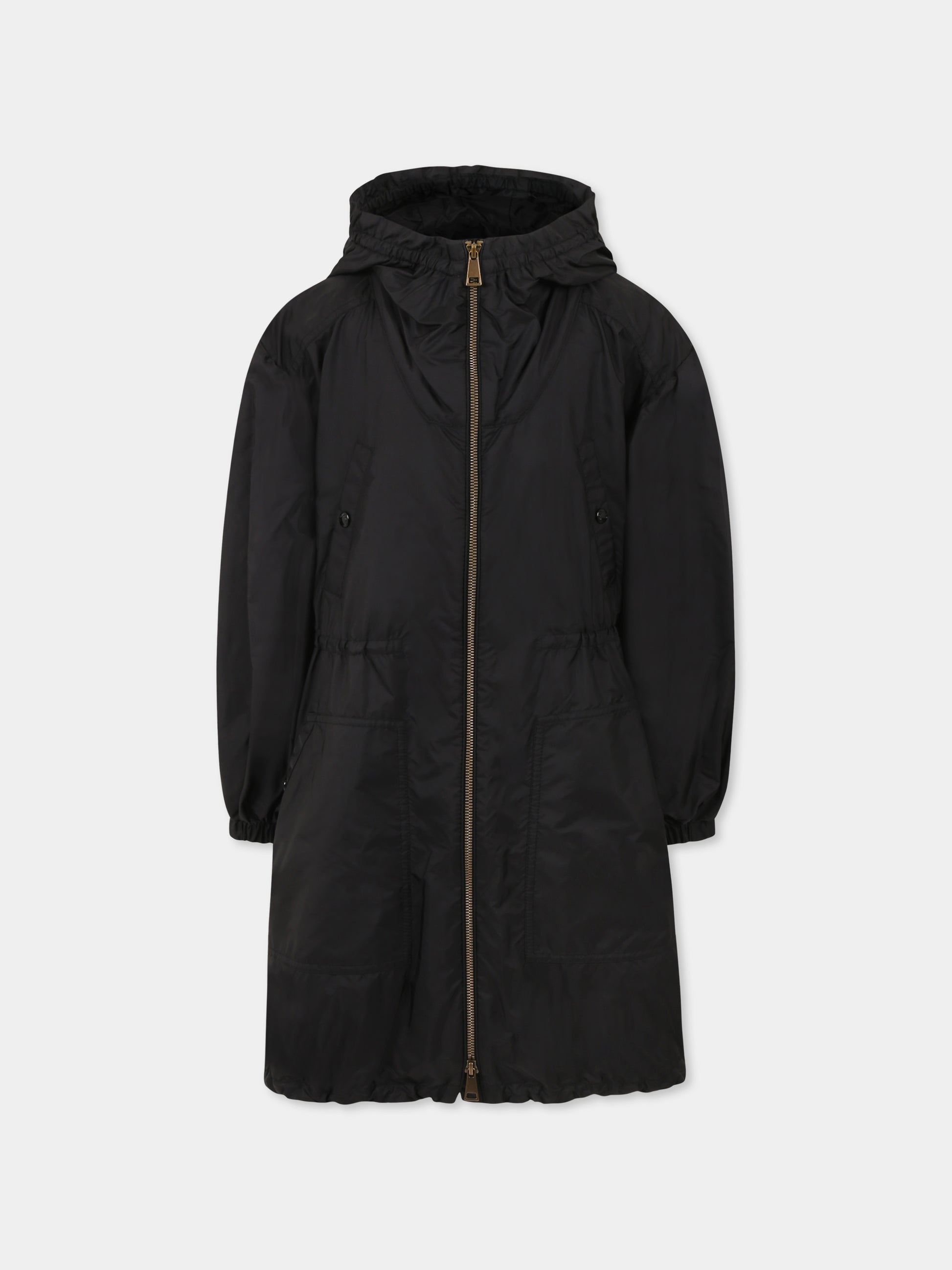 Giacca a vento Bessie nera per bambina con logo,Moncler Kids,K1954 1C00009 53A5E 999