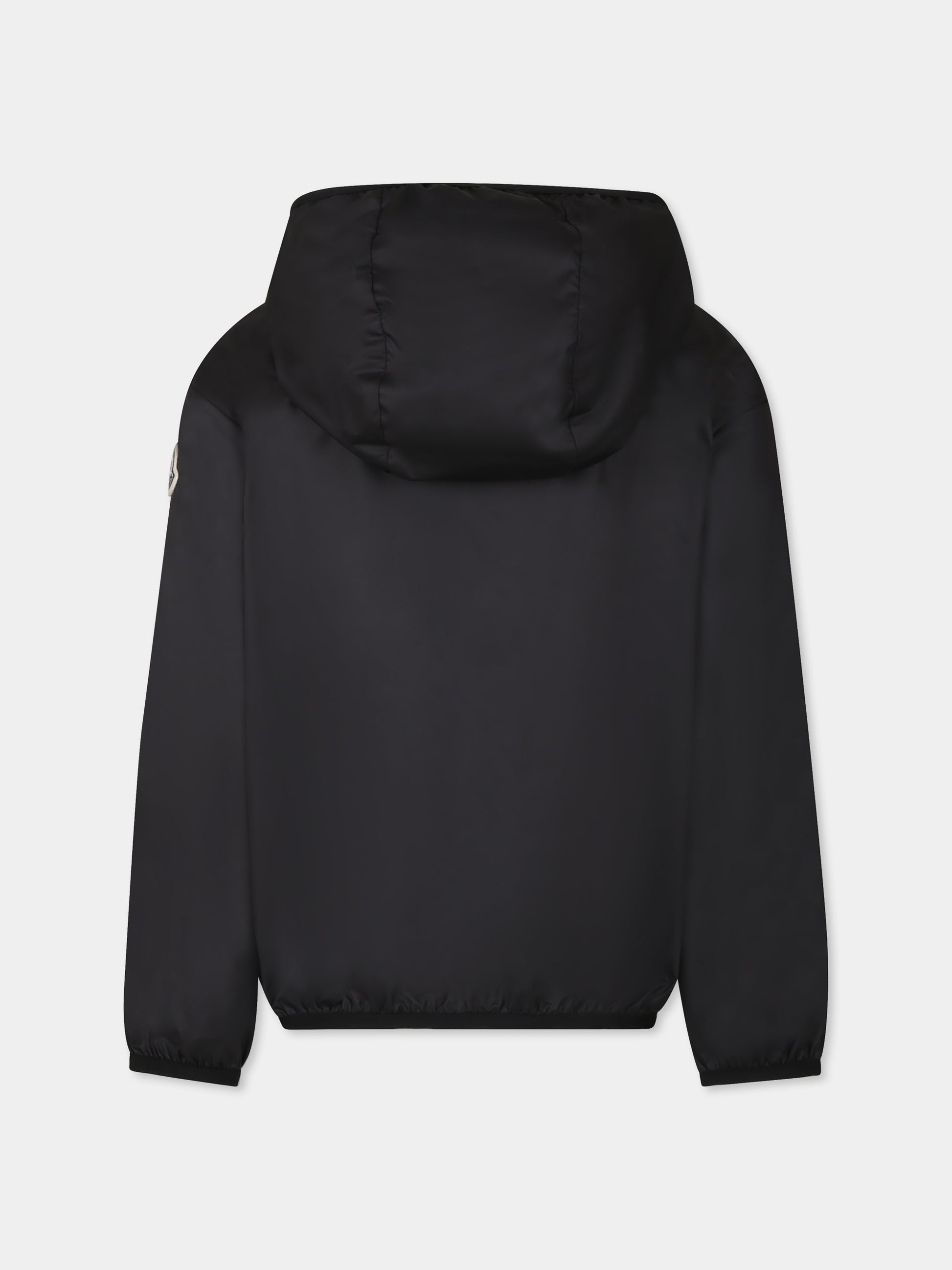 Giacca a vento Fegeo nera per bambina con logo,Moncler Kids,K1954 1A00123 54AQE 999