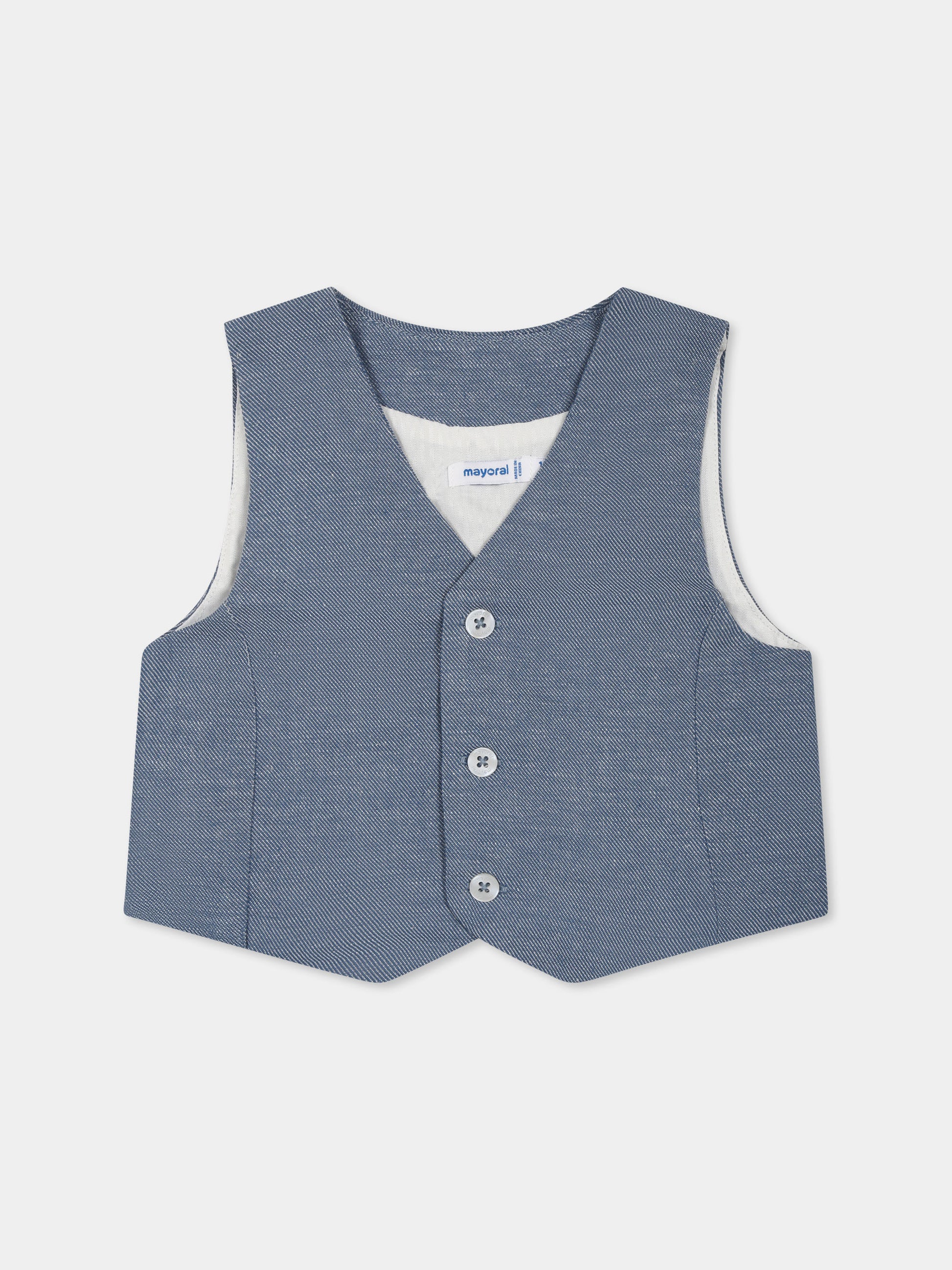 Panciotto celeste per neonato,Mayoral,1303 044