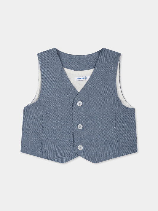 Panciotto celeste per neonato,Mayoral,1303 044