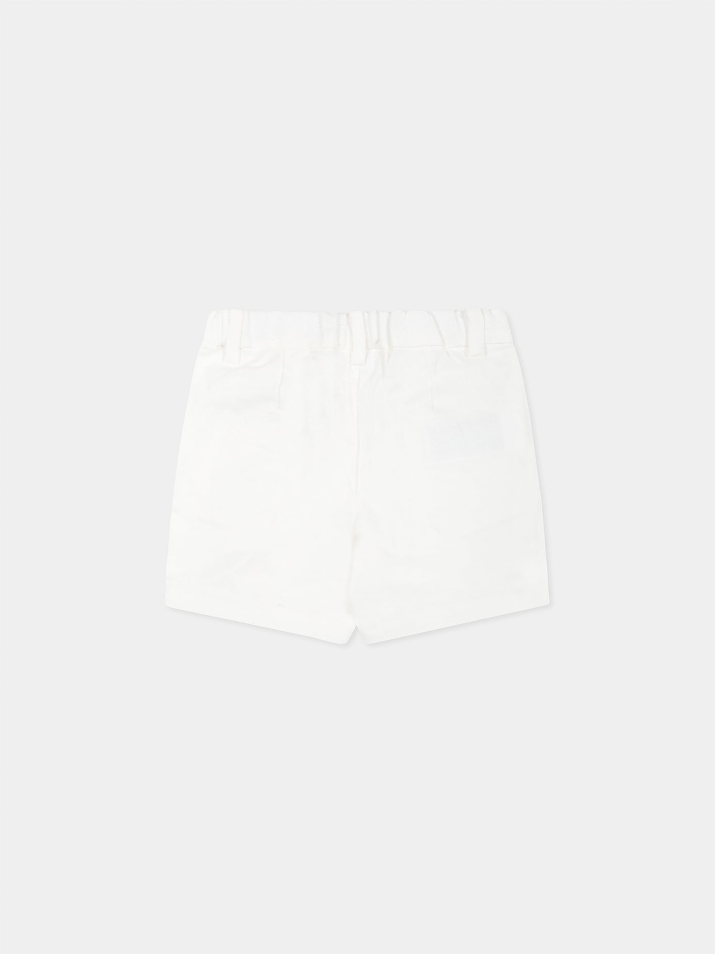Short blanc pour bébé garçon