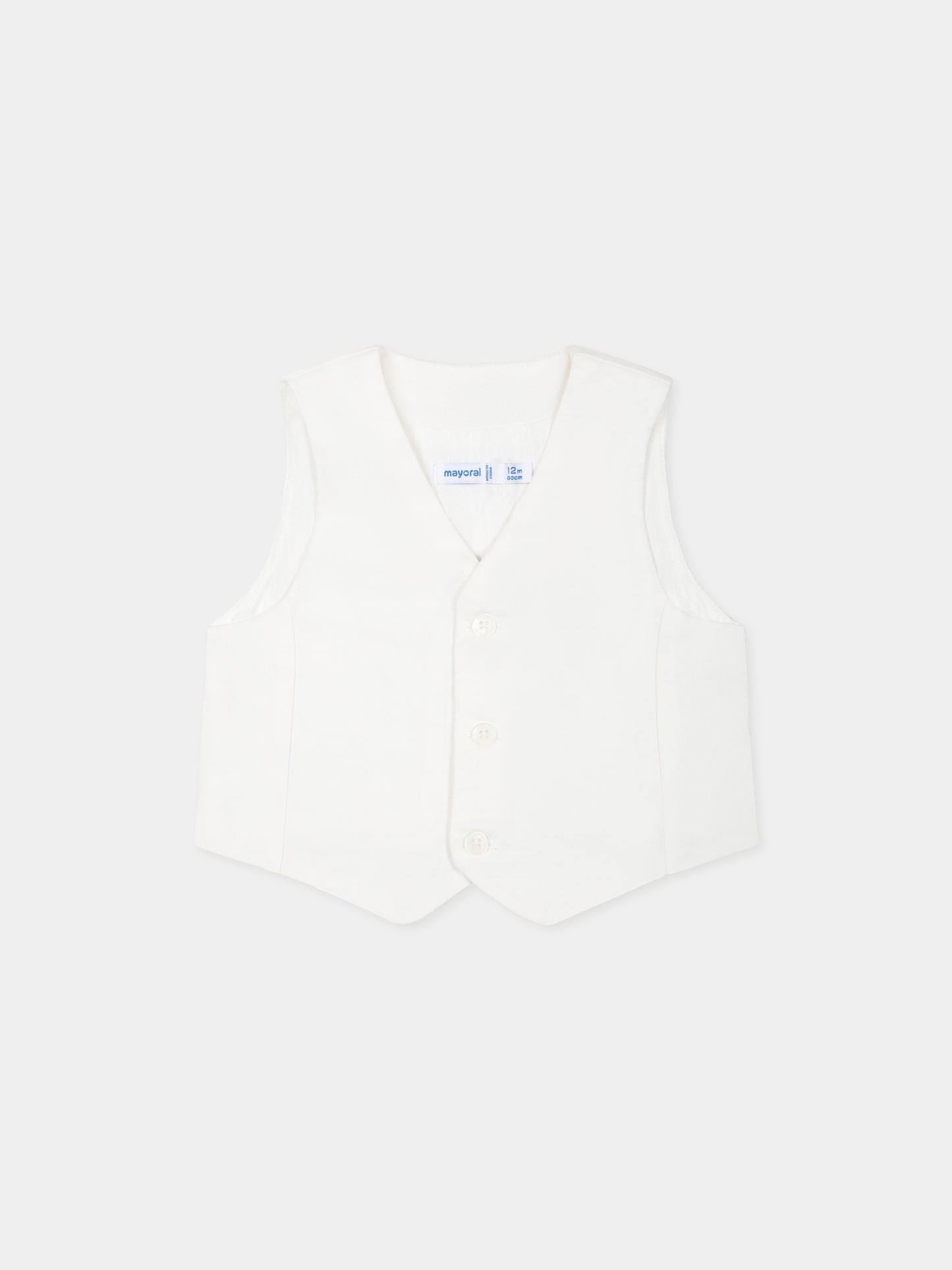 Gilet blanc pour bébé garçon