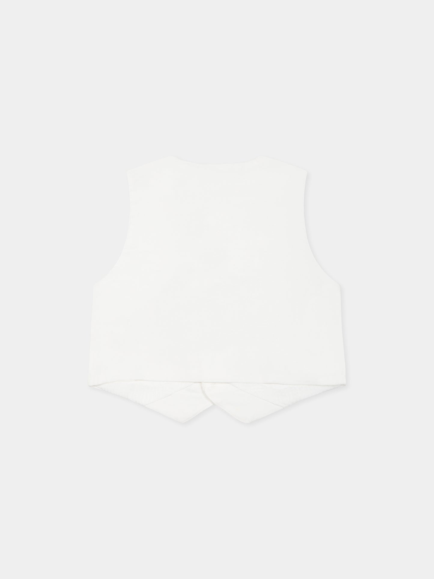 Gilet blanc pour bébé garçon