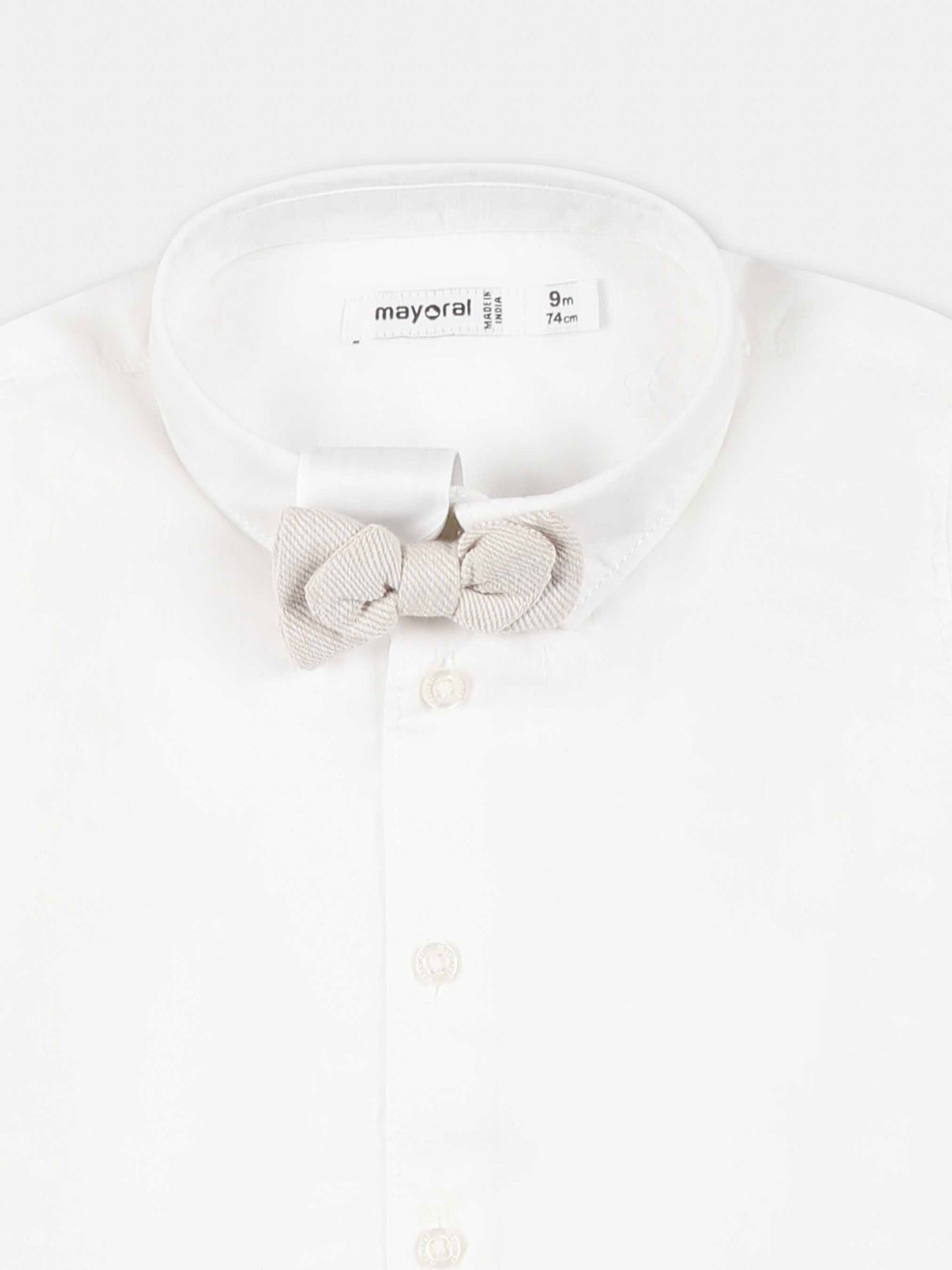 Chemise blanche pour bébé garçon