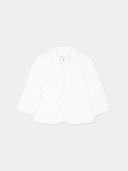 Giacca bianca per neonato,Mayoral,1470 054