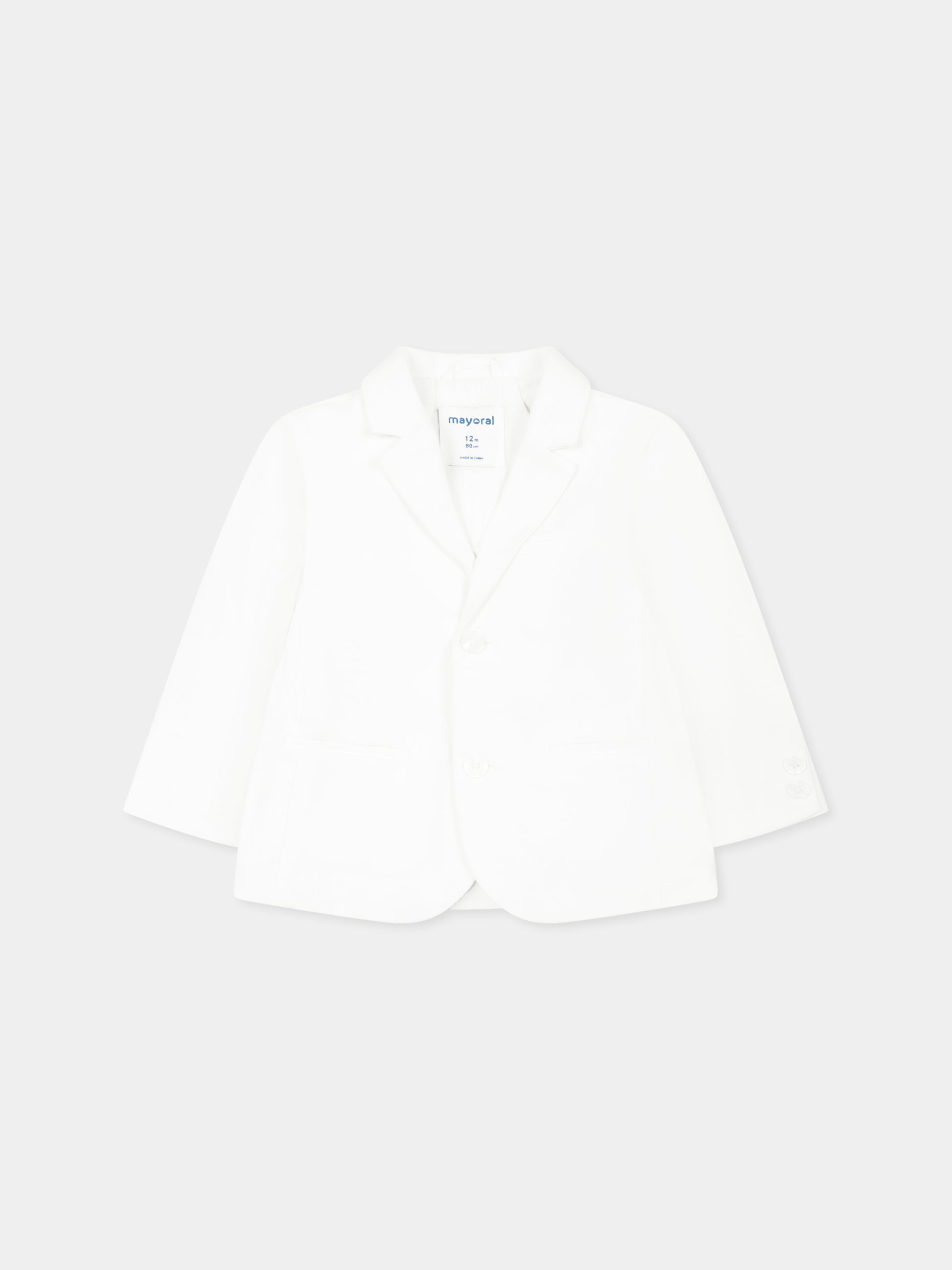 Giacca bianca per neonato,Mayoral,1470 054
