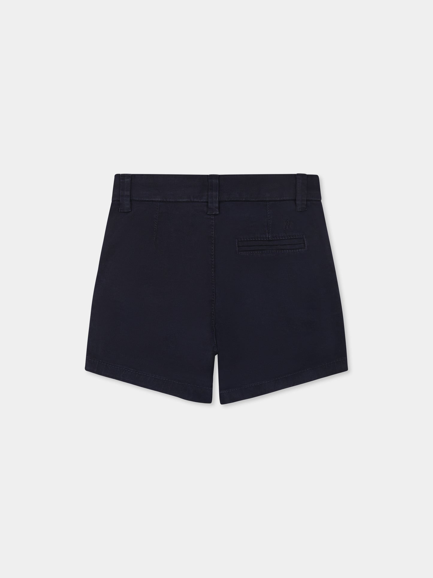 Shorts blu per neonato con logo,Mayoral,207 051