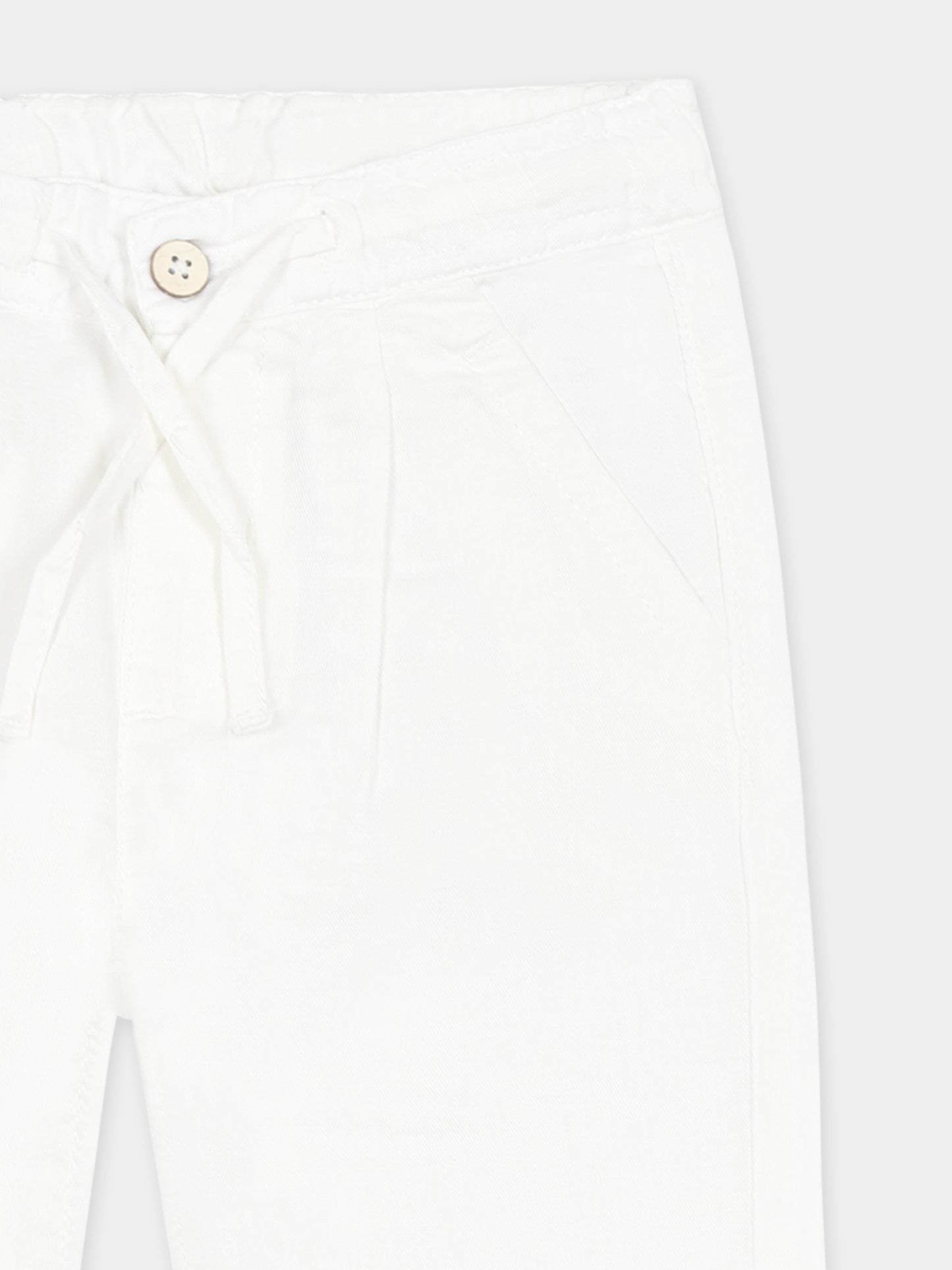 Pantalon blanc pour bèbé garçon