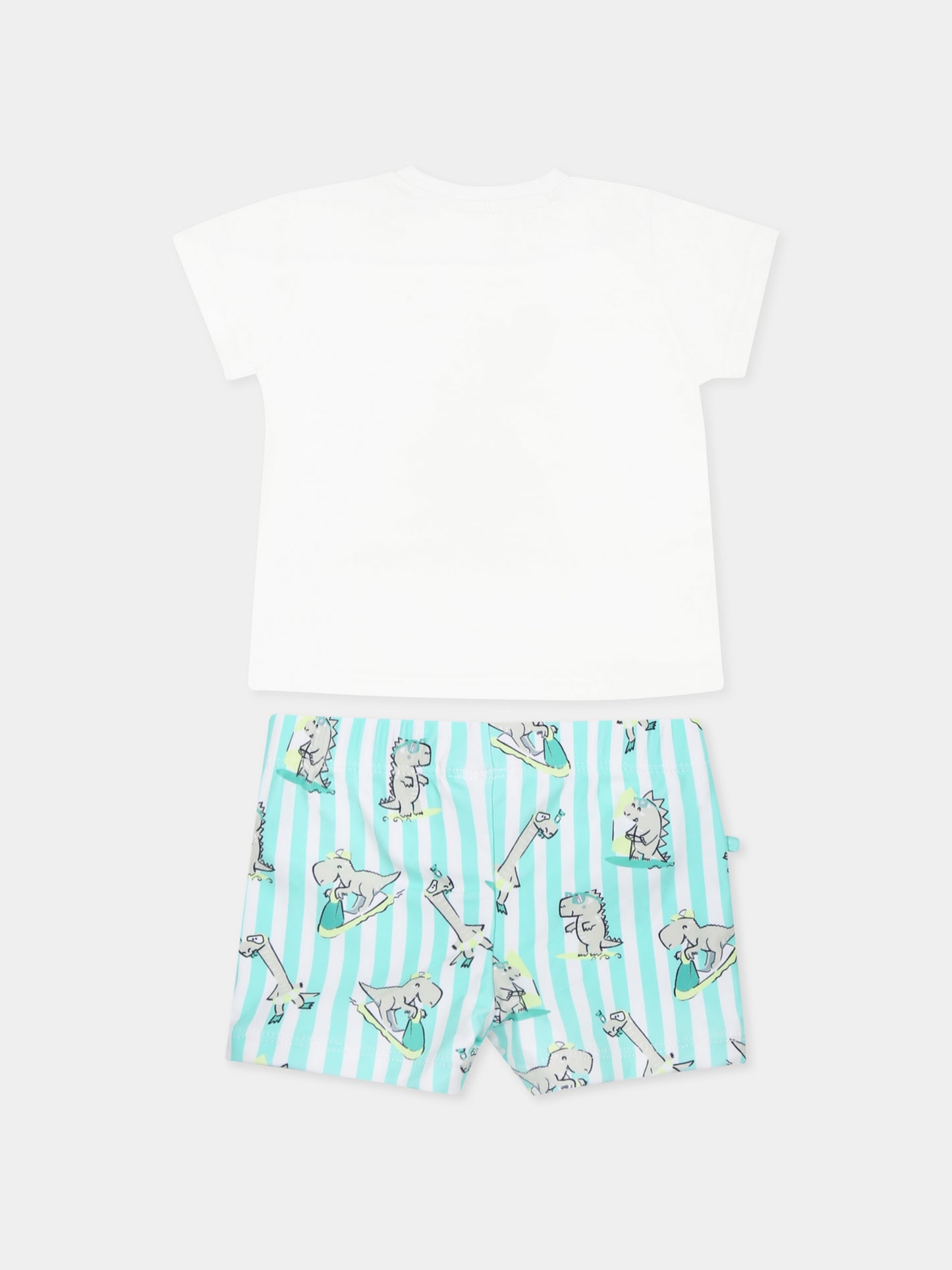 Ensemble multicolore pour bébé garçon avec dinosaures