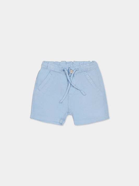 Short bleu clair pour bébé garçon