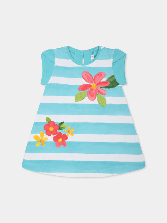 Vestito verde per neonata con stampa fiore,Mayoral,1922 074