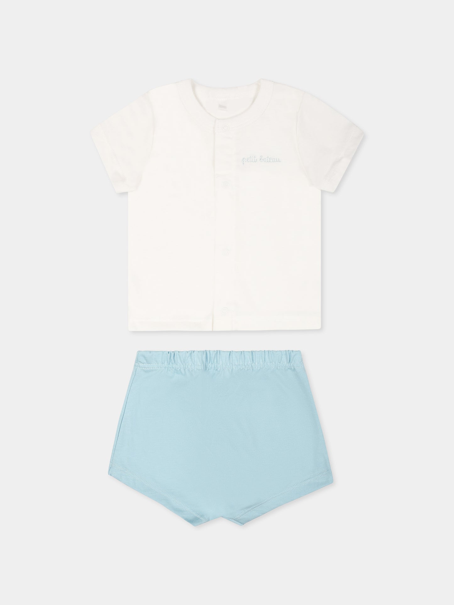 Ensemble multicolore pour bébé garçon avec logo