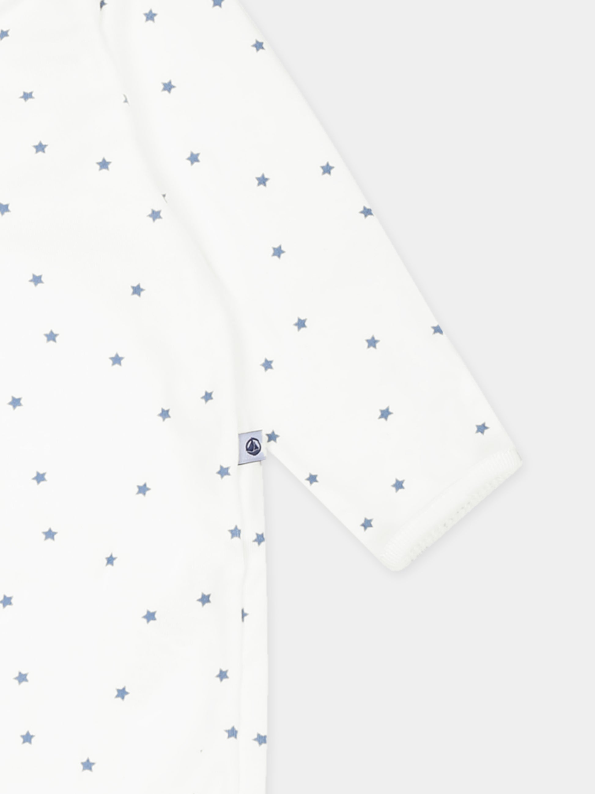 Tutina avorio per neonati con stelle all over,Petit Bateau,A0CL0 MARSHMALLOW/ALASKA 03