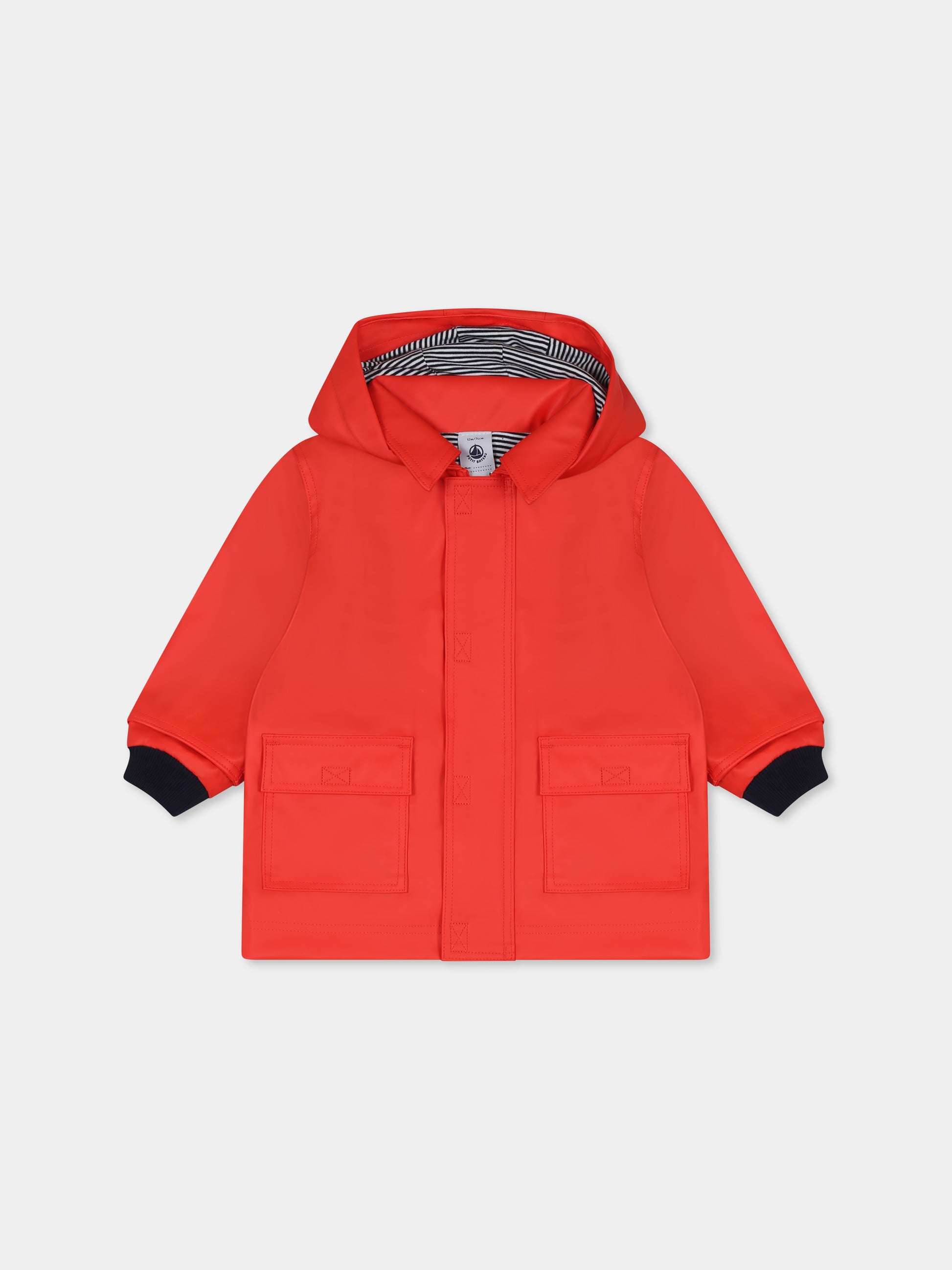 Impermeabile rosso per neonati,Petit Bateau,A0CS3 SPICY 01