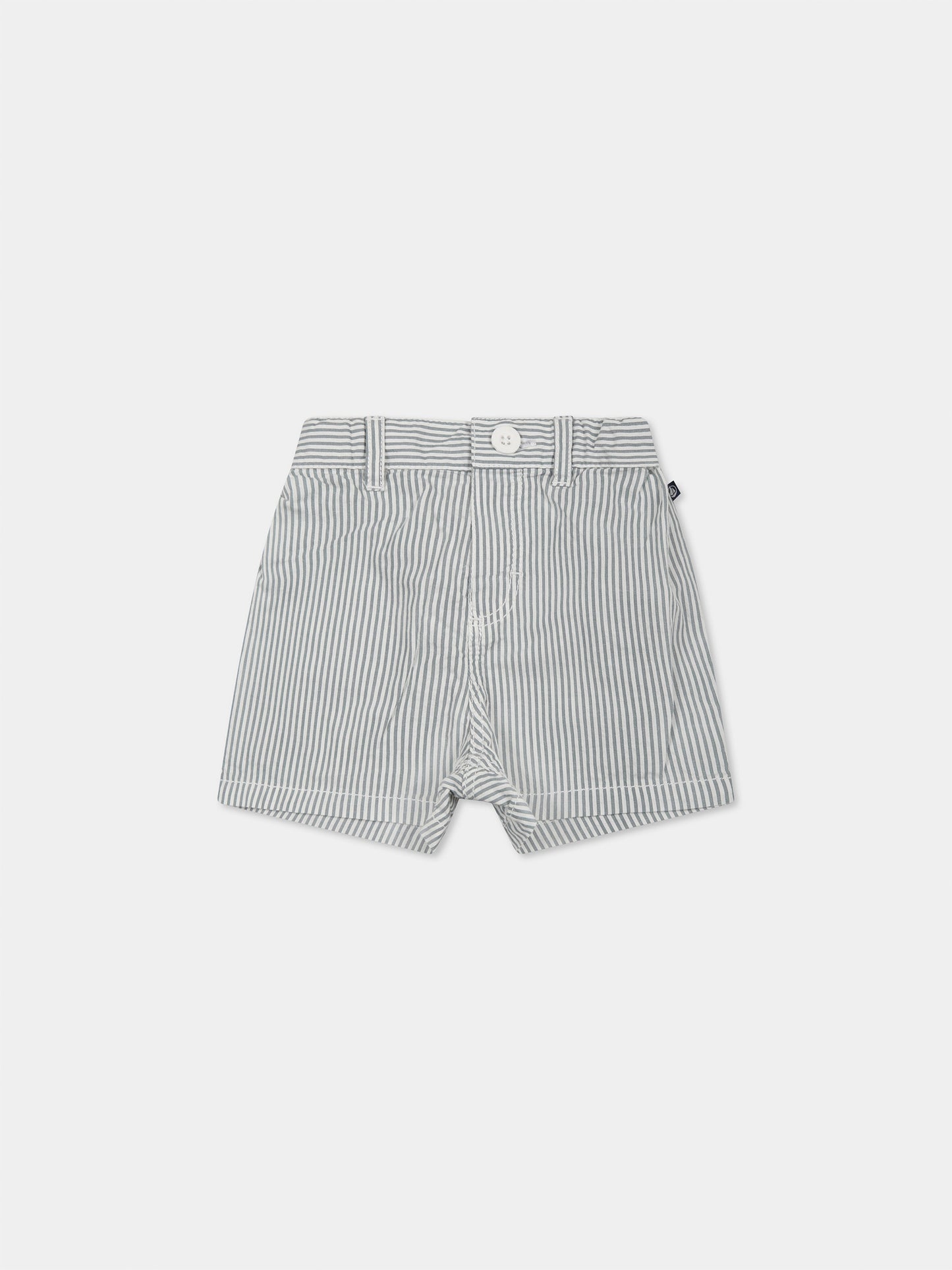 Short vert pour bébé garçon avec logo