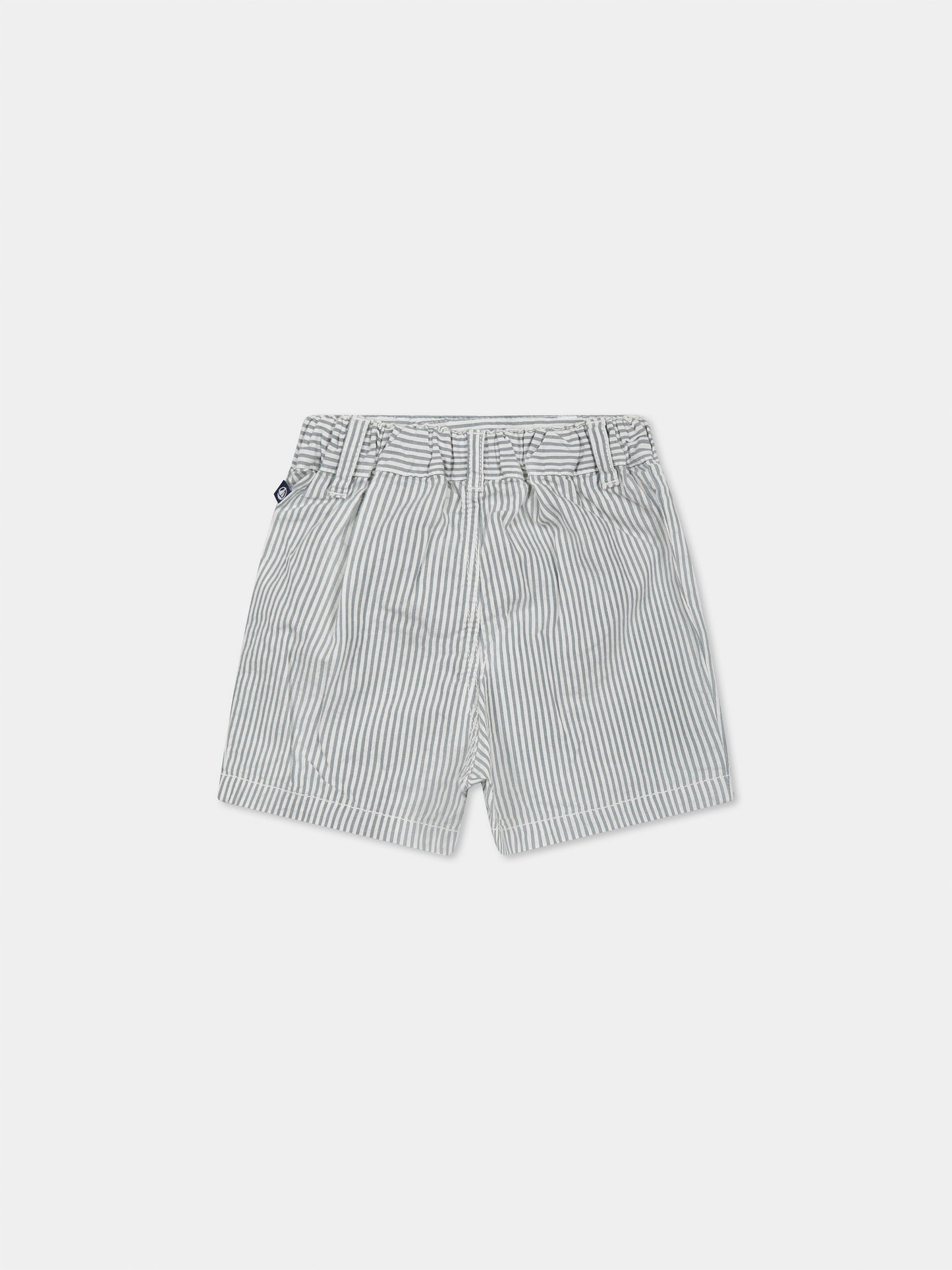 Short vert pour bébé garçon avec logo