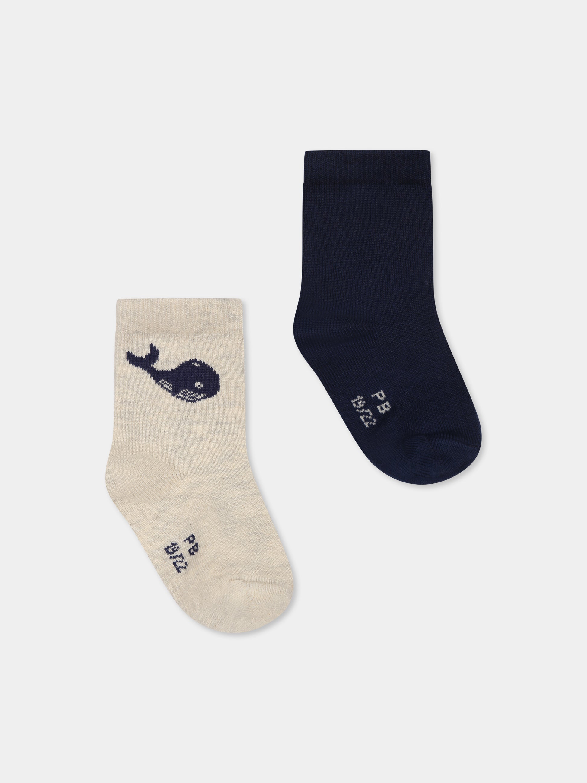 Set calzini multicolor per bambino con balena,Petit Bateau,A0AZP VARIANTE 1 01