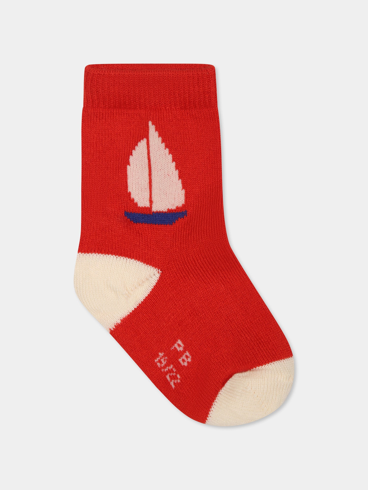 Set calzini multicolor per bambino con barca a vela,Petit Bateau,A0CFB VARIANTE 1 01