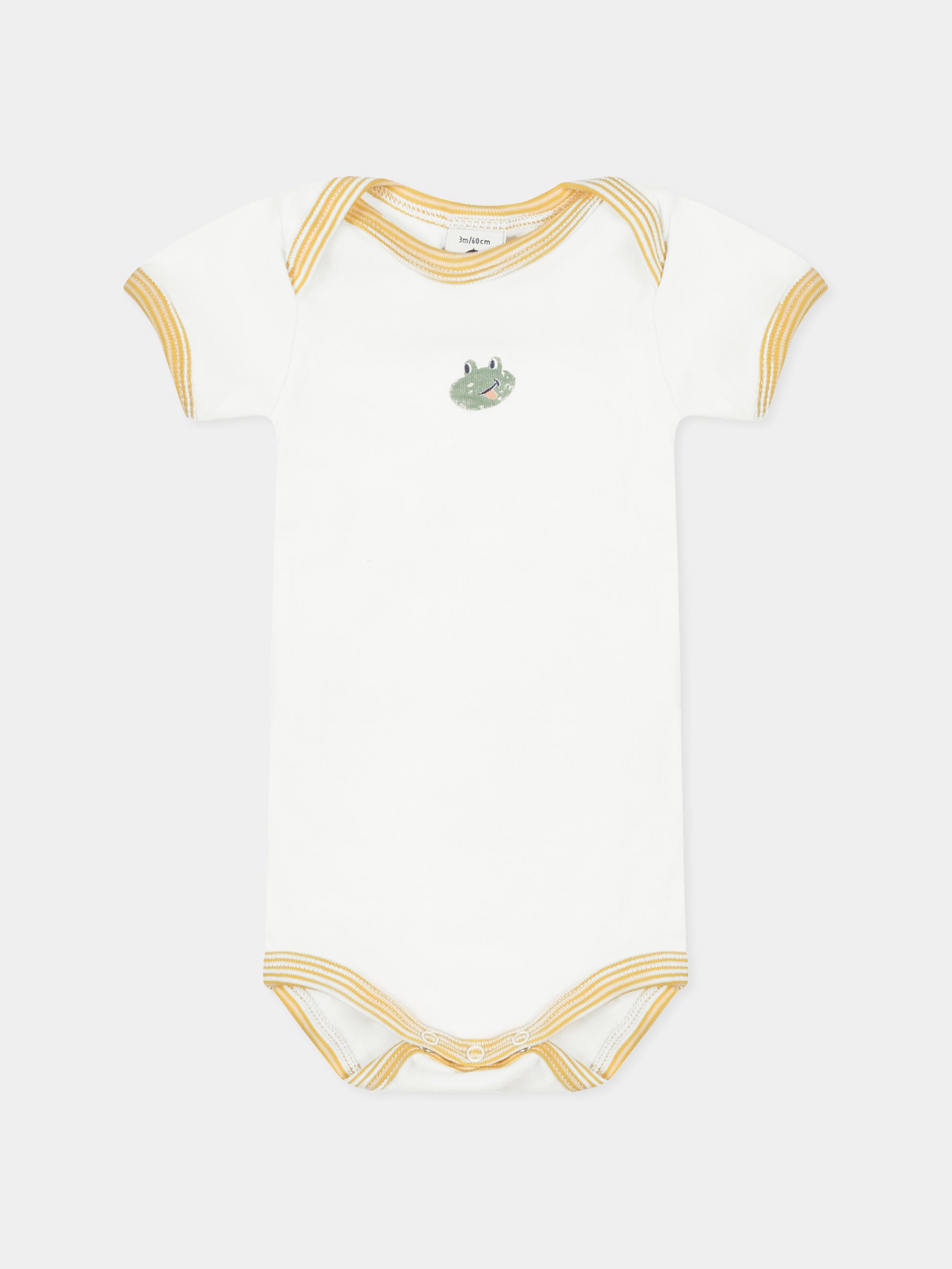 Set body bianco per neonati con animali,Petit Bateau,A0CZT VARIANTE 1 00