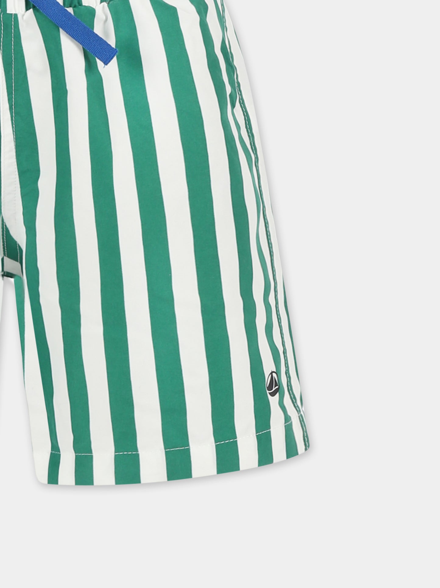 Boxer mare verde per bambino,Petit Bateau,A0D4E MARSHMALLOW/JARDIN 01