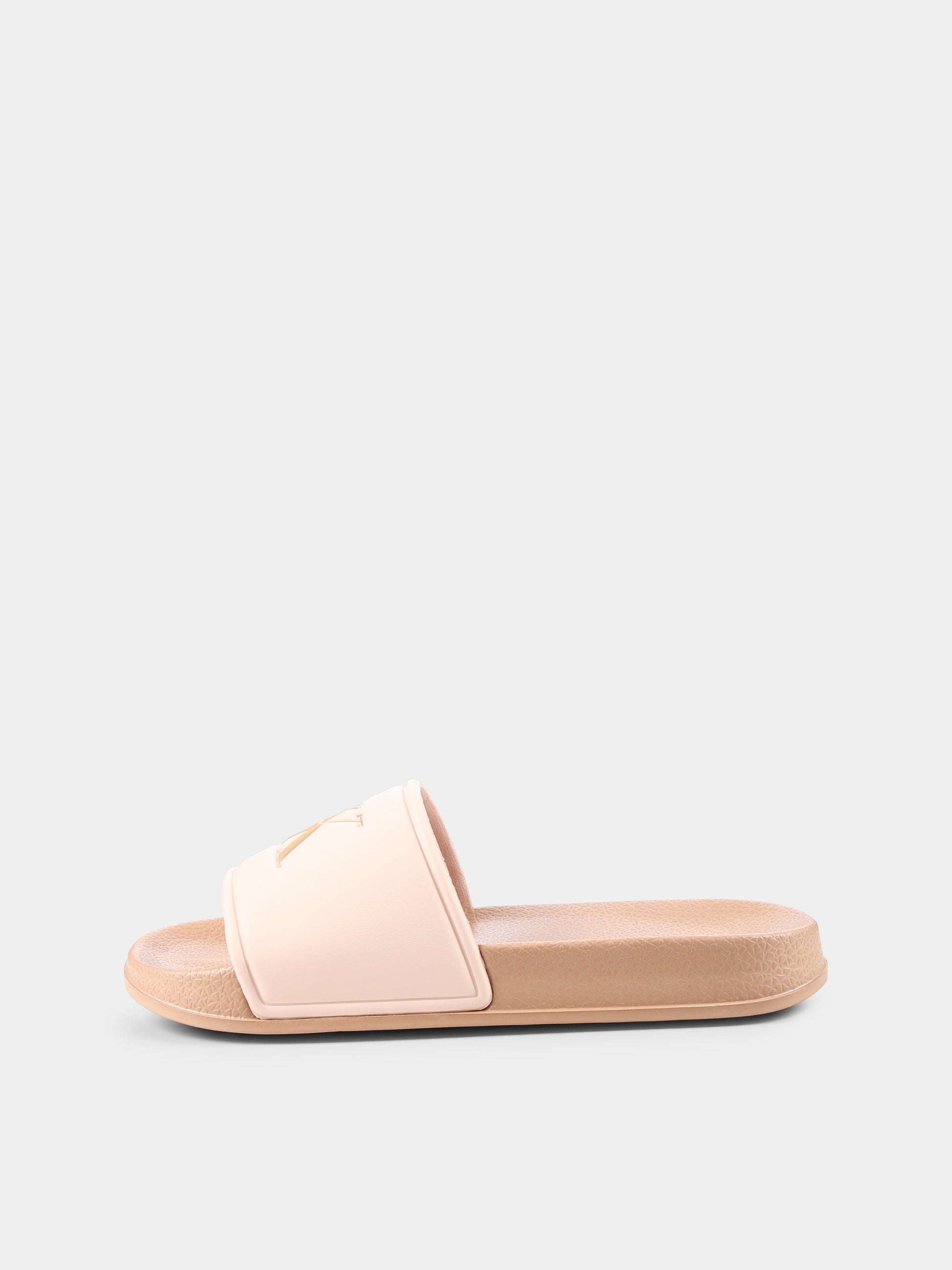 Ciabatte rosa per bambina con logo,Calvin Klein Kids,V3A0 82066 1172302