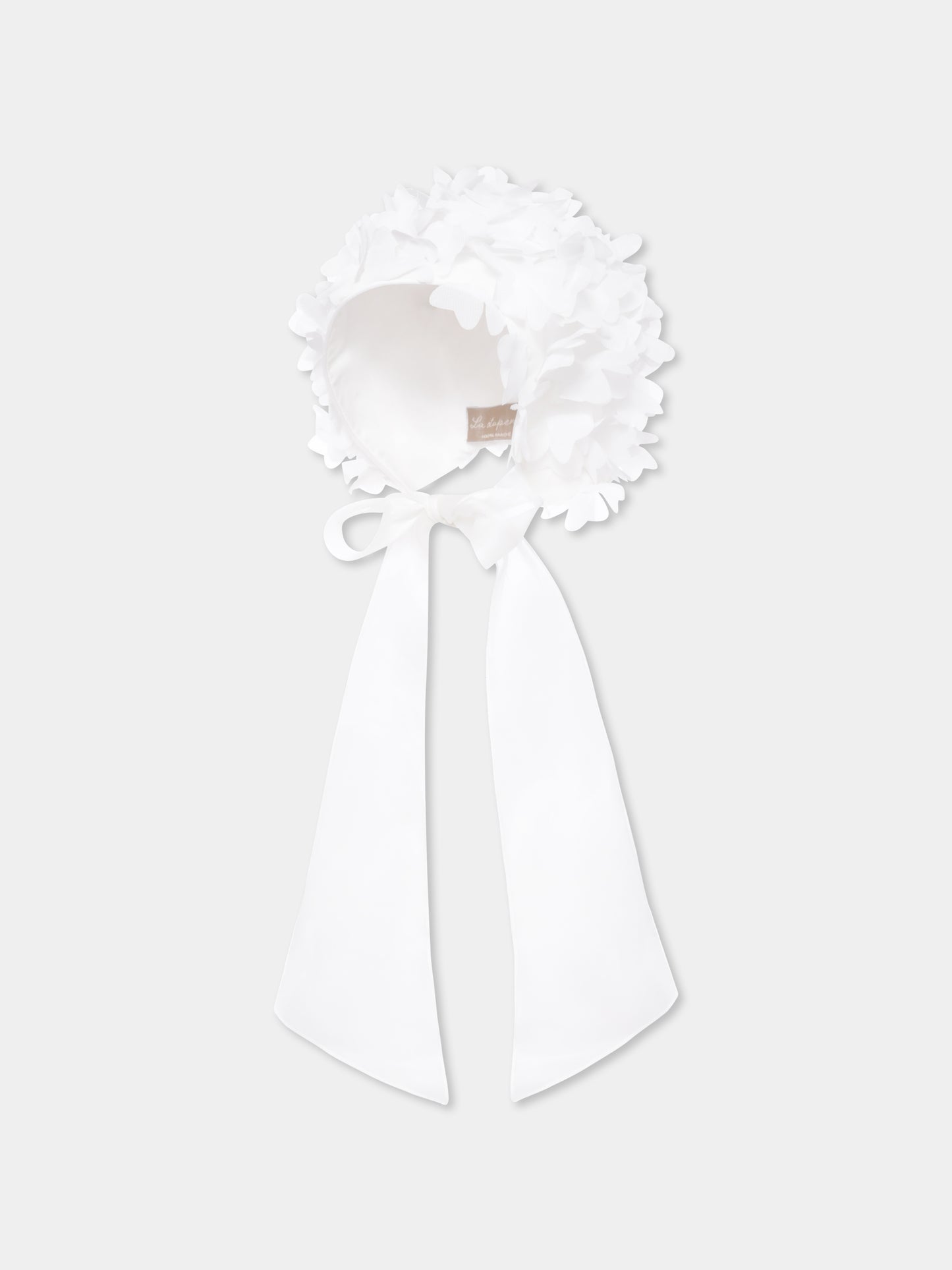 Chapeau blanc pour bébé fille
