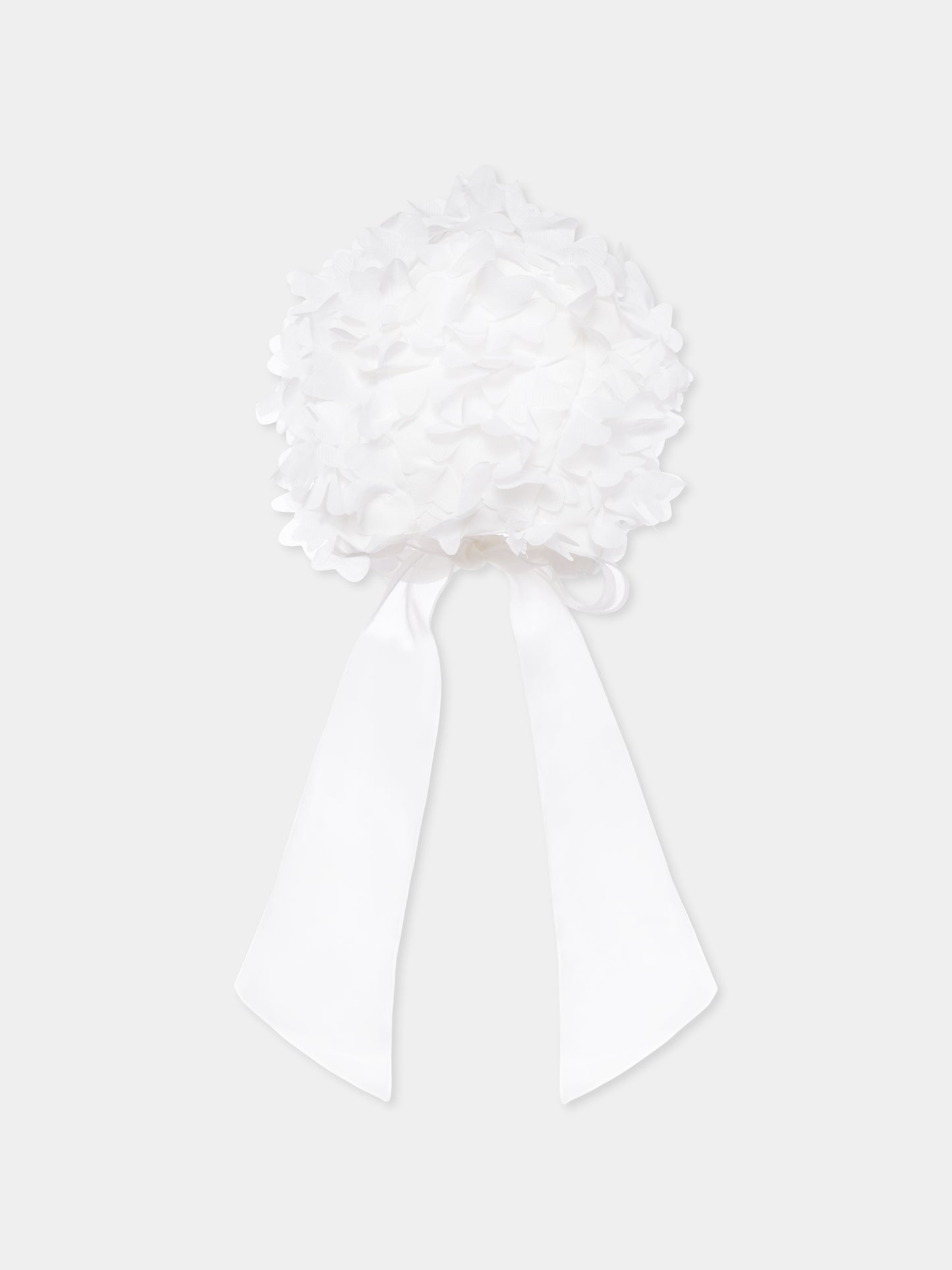 Chapeau blanc pour bébé fille