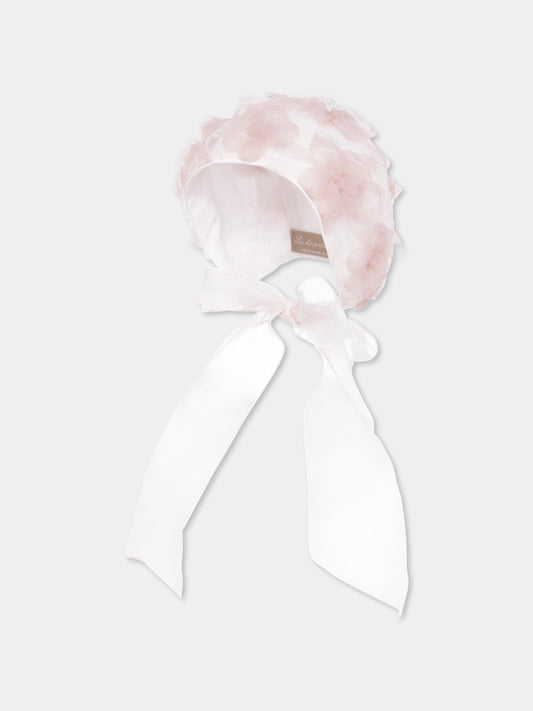 Chapeau rose pour bébé fille