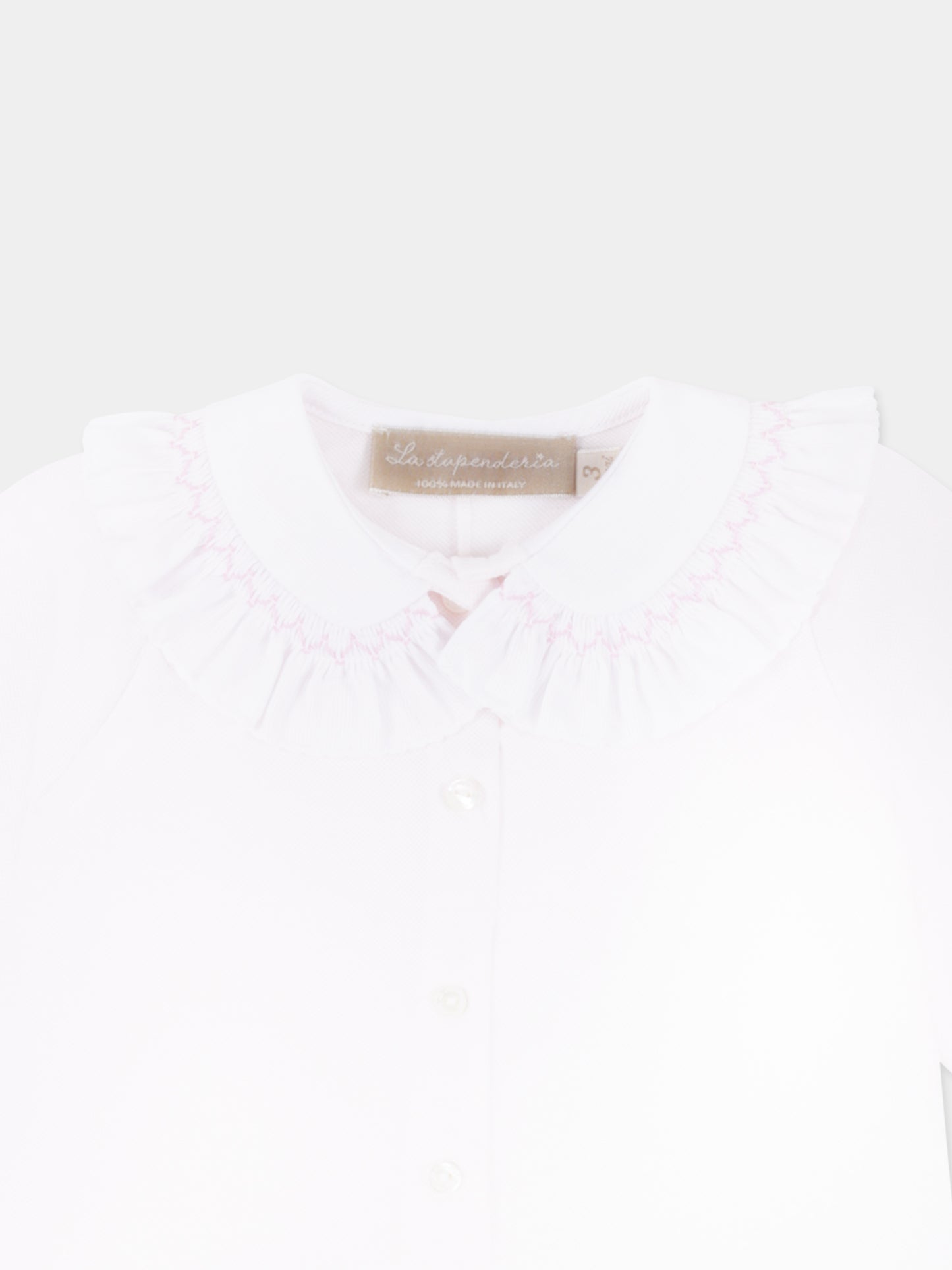 Tutina rosa per neonata,La Stupenderia,TBTT56N03